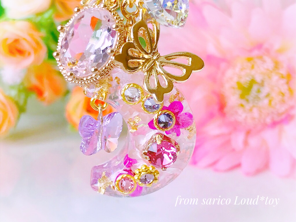 お月さまチャーム/Cosmos ラベンダー