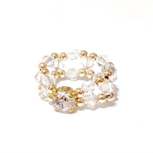 【送料無料】swarovski crystal bijou ring