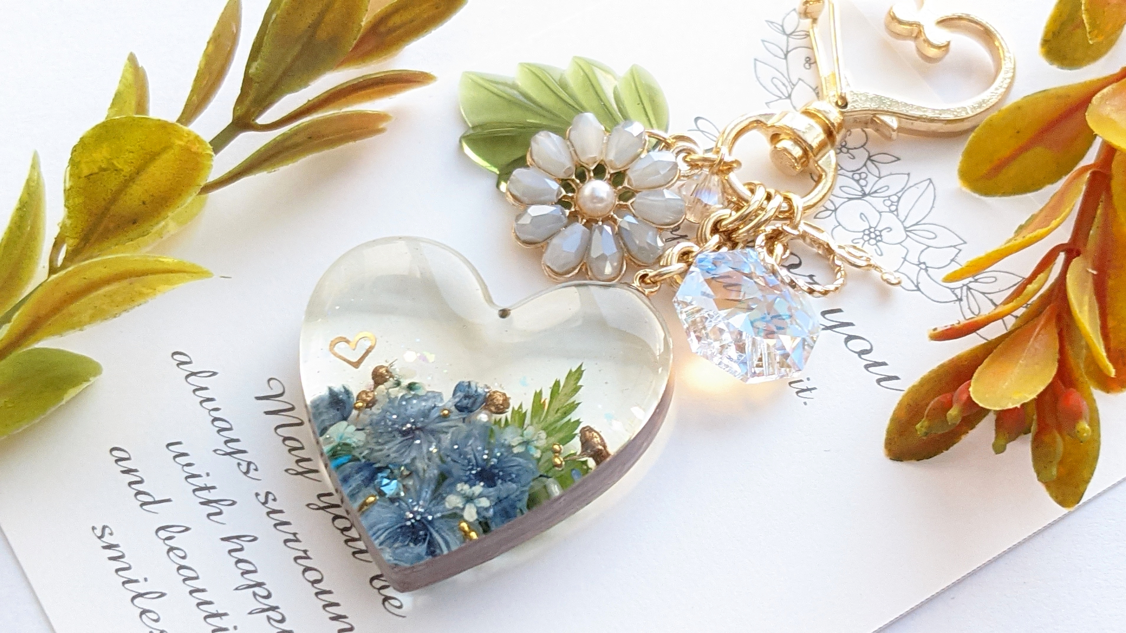 ハートのカスミソウ💙