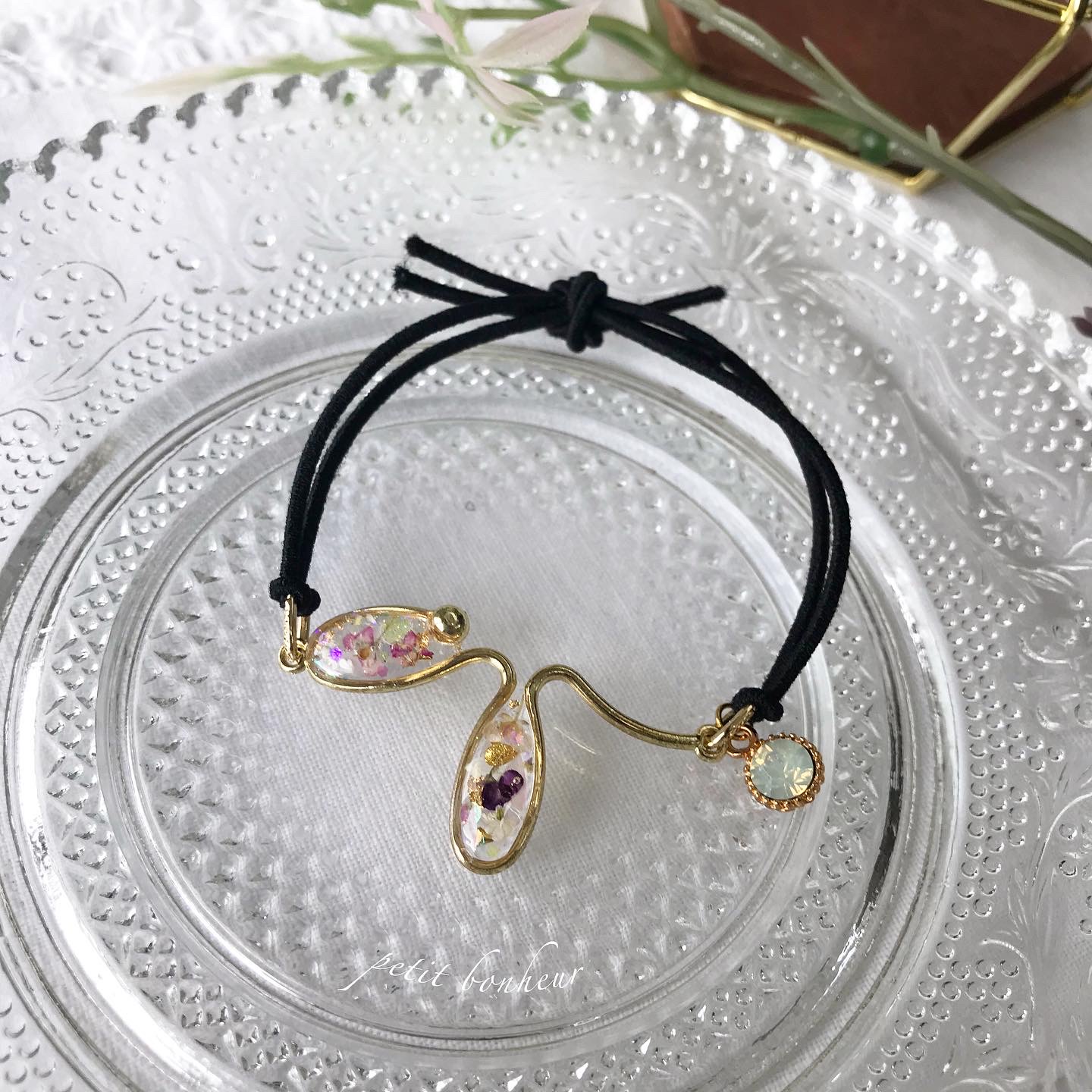 2way ヘアゴムブレス