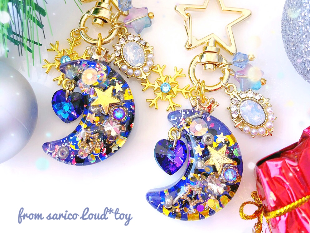 冬のお月さまチャーム/illumination