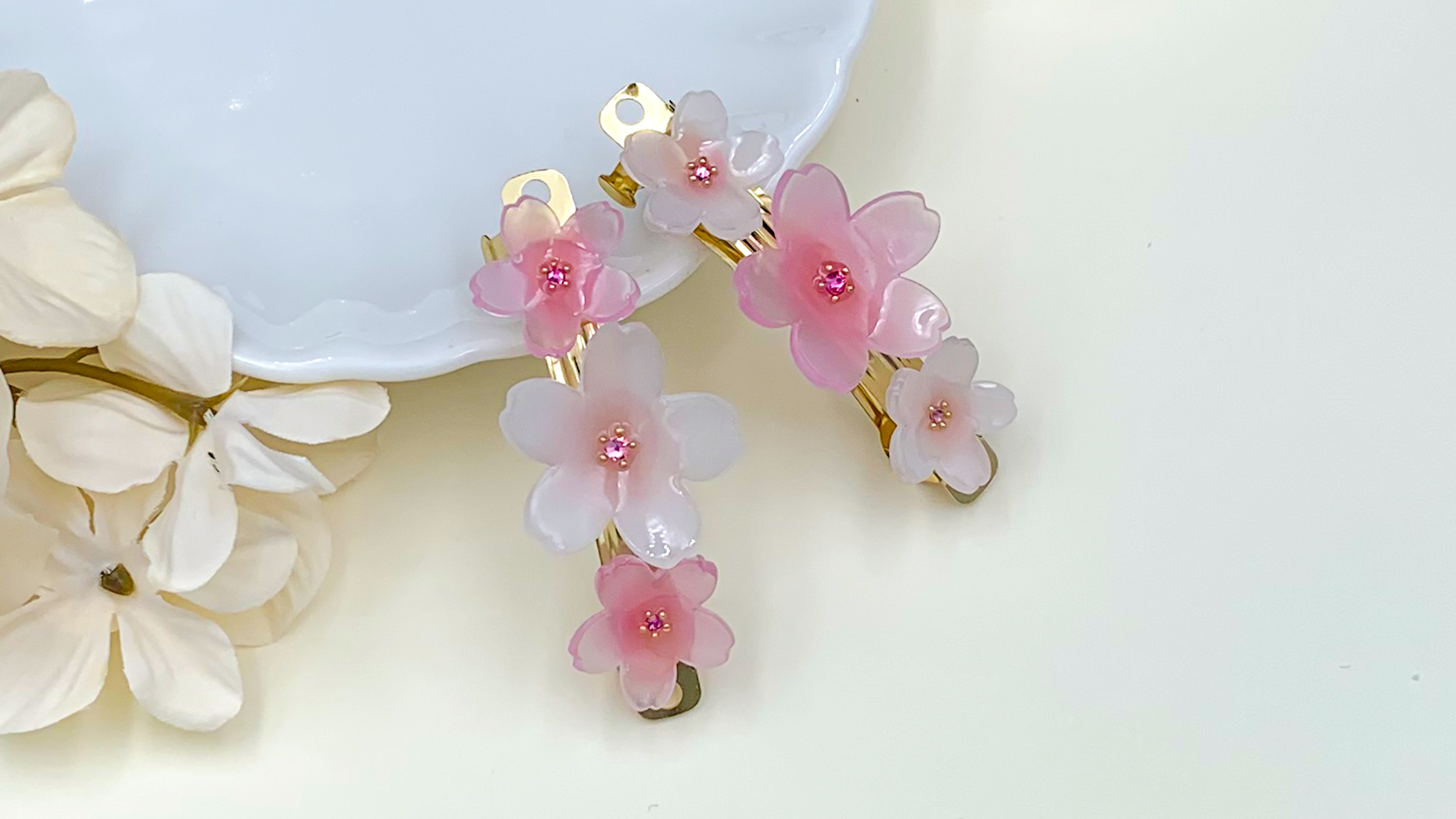 桜𓂃𓈒𓏸バレッタ小