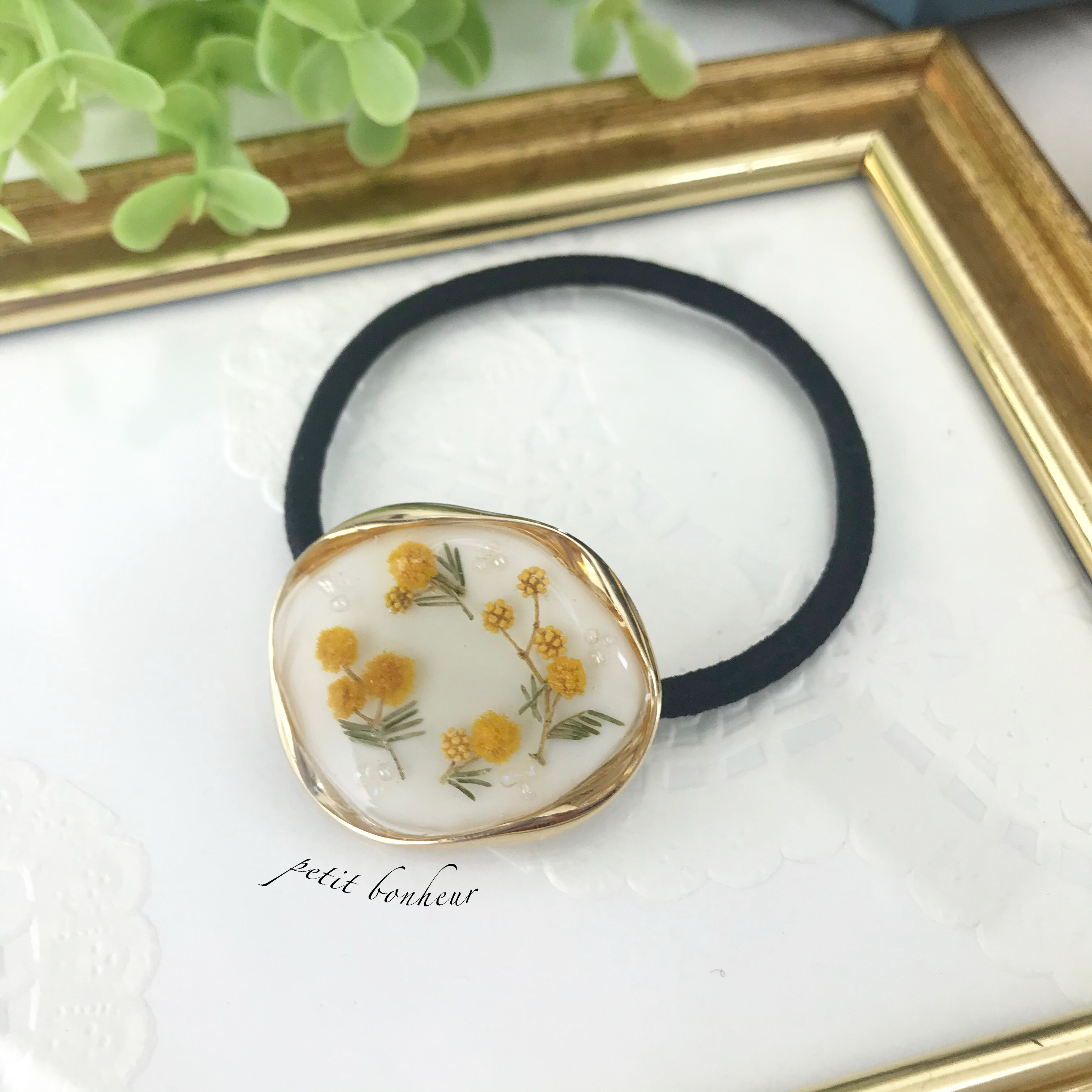 ミモザのヘアゴム𓆸𓆸