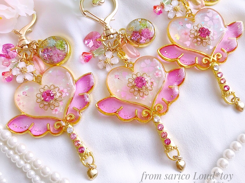 SAKURA pinkハートステッキ🌸