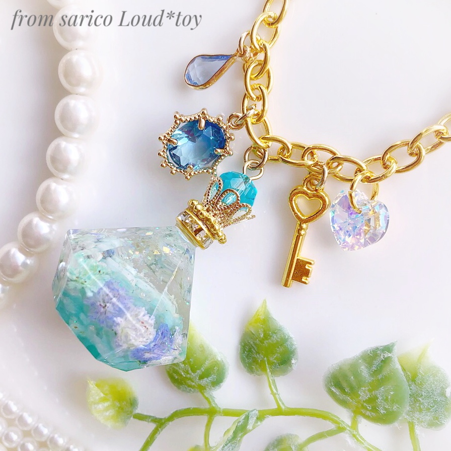 Spring perfumeバッグチャーム*blue