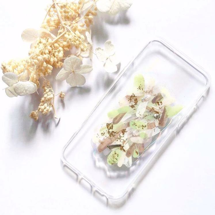 【送料無料】nuance shell pearl art iphone case