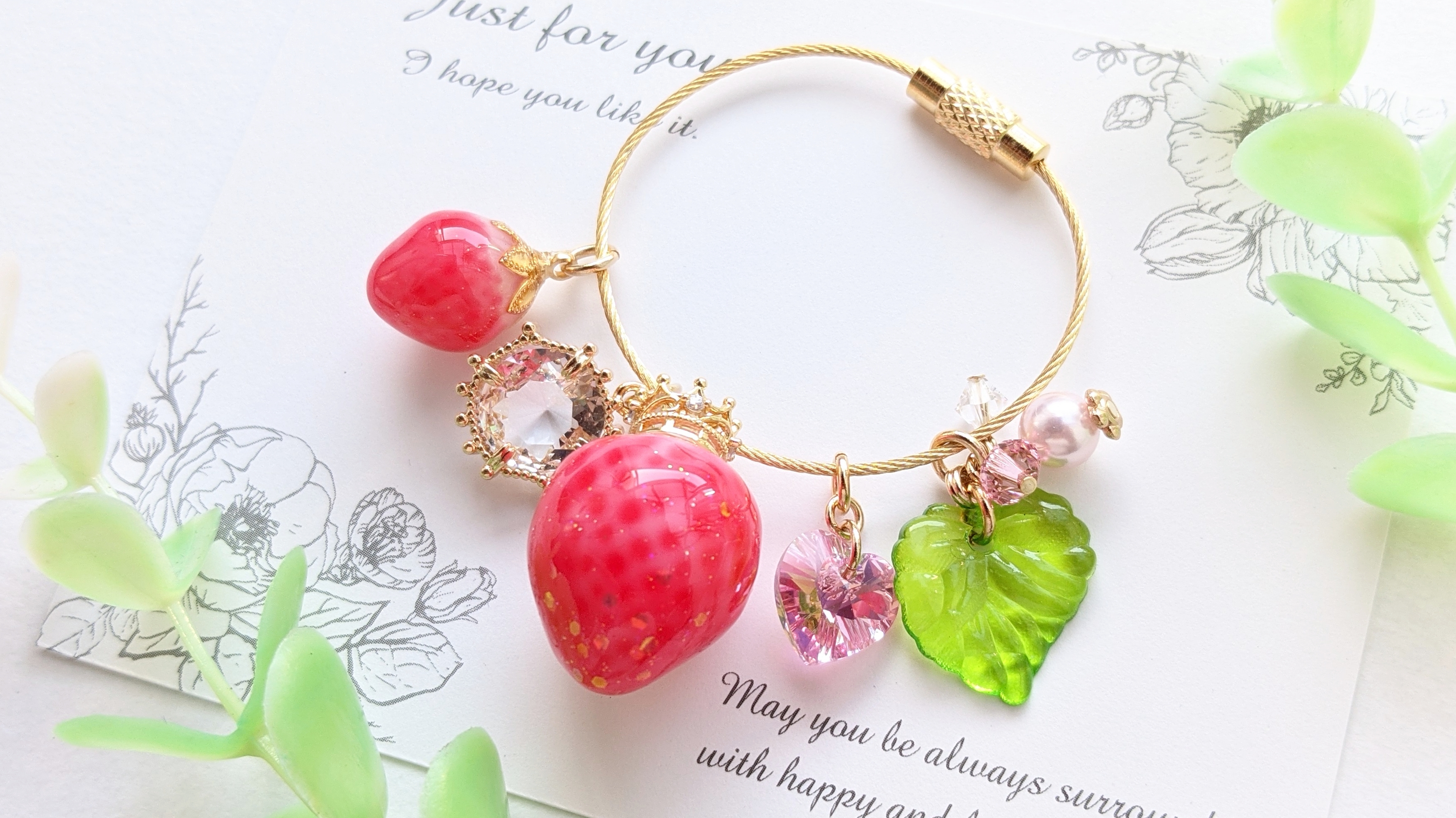いちごのキーリング🍓✨