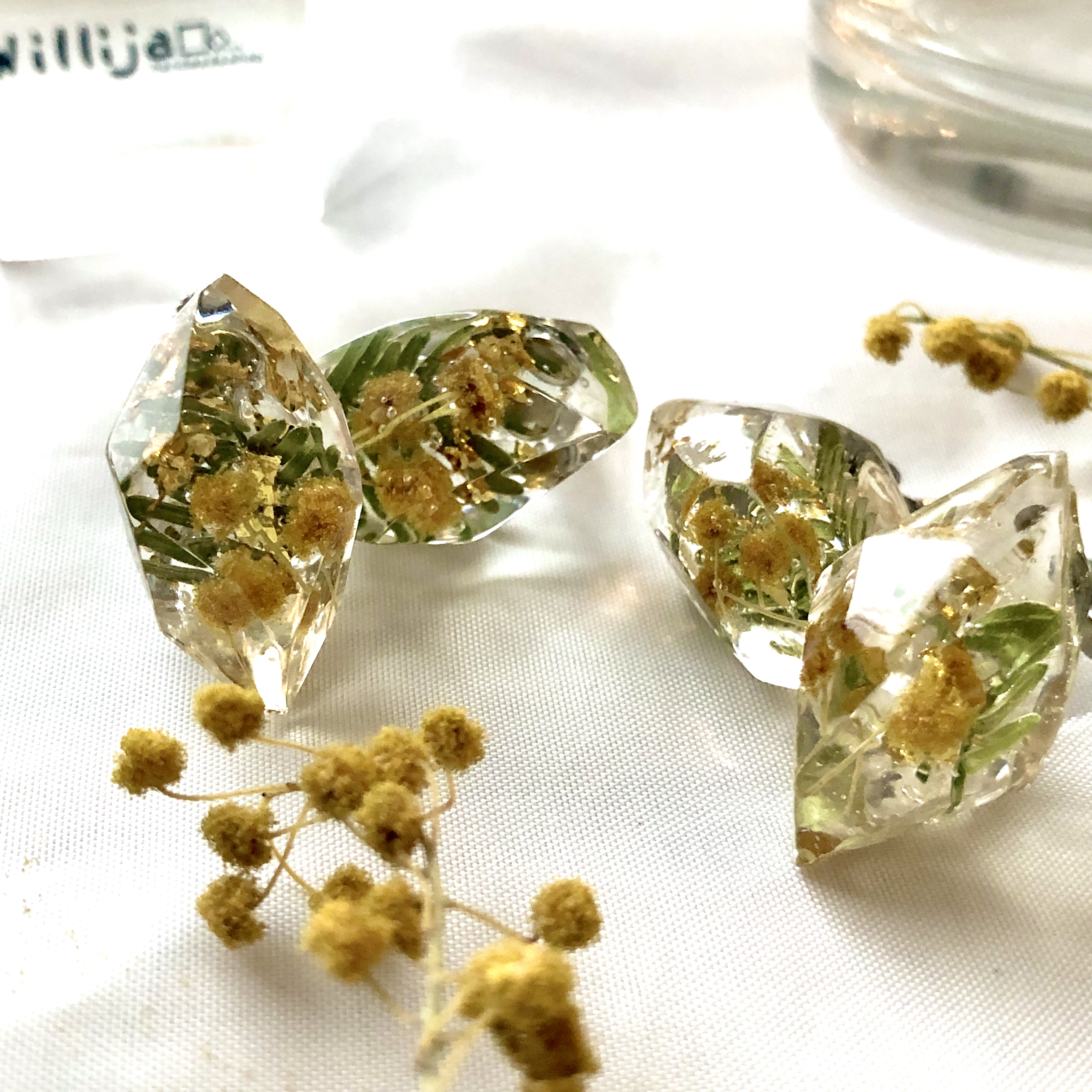 春の一粒氷2021〜金彩ミモザ〜