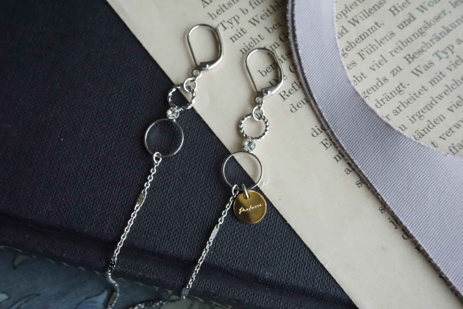 ラウンドフープビジュー マスクチェーン(シルバー)