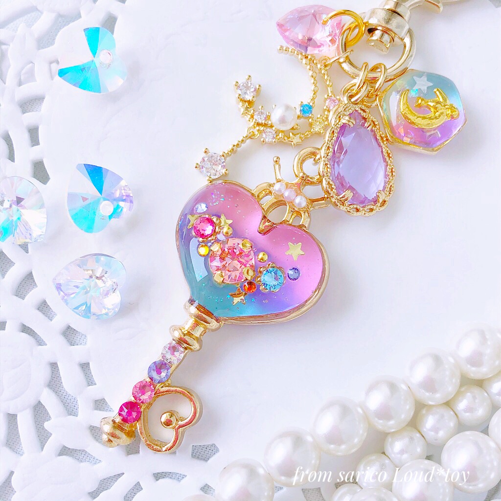 fancy heart鍵チャーム🌙