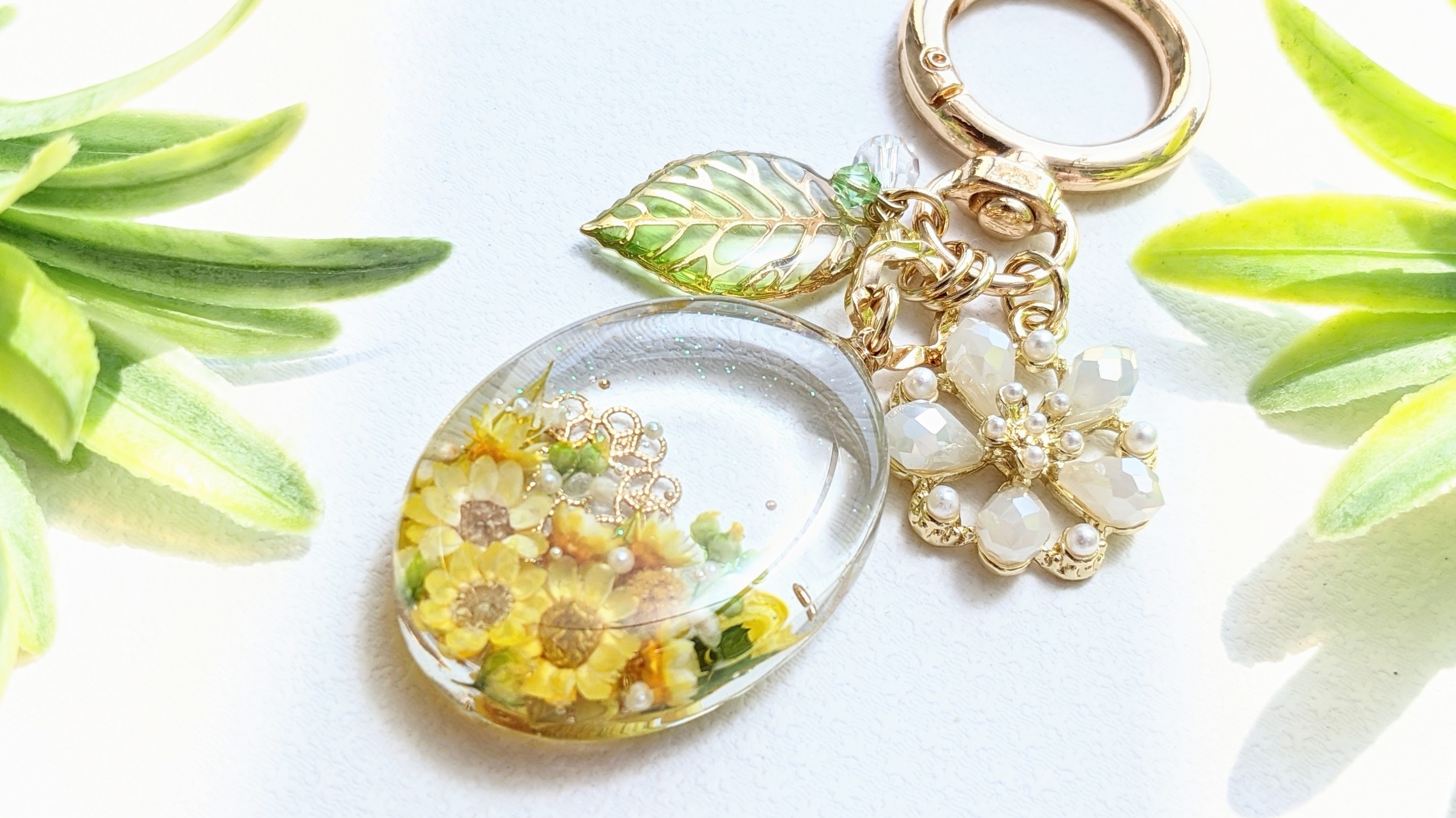 ひまわり畑のバッグチャーム🌻