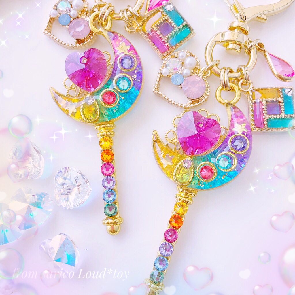 rainbow🌈お月さまステッキチャーム