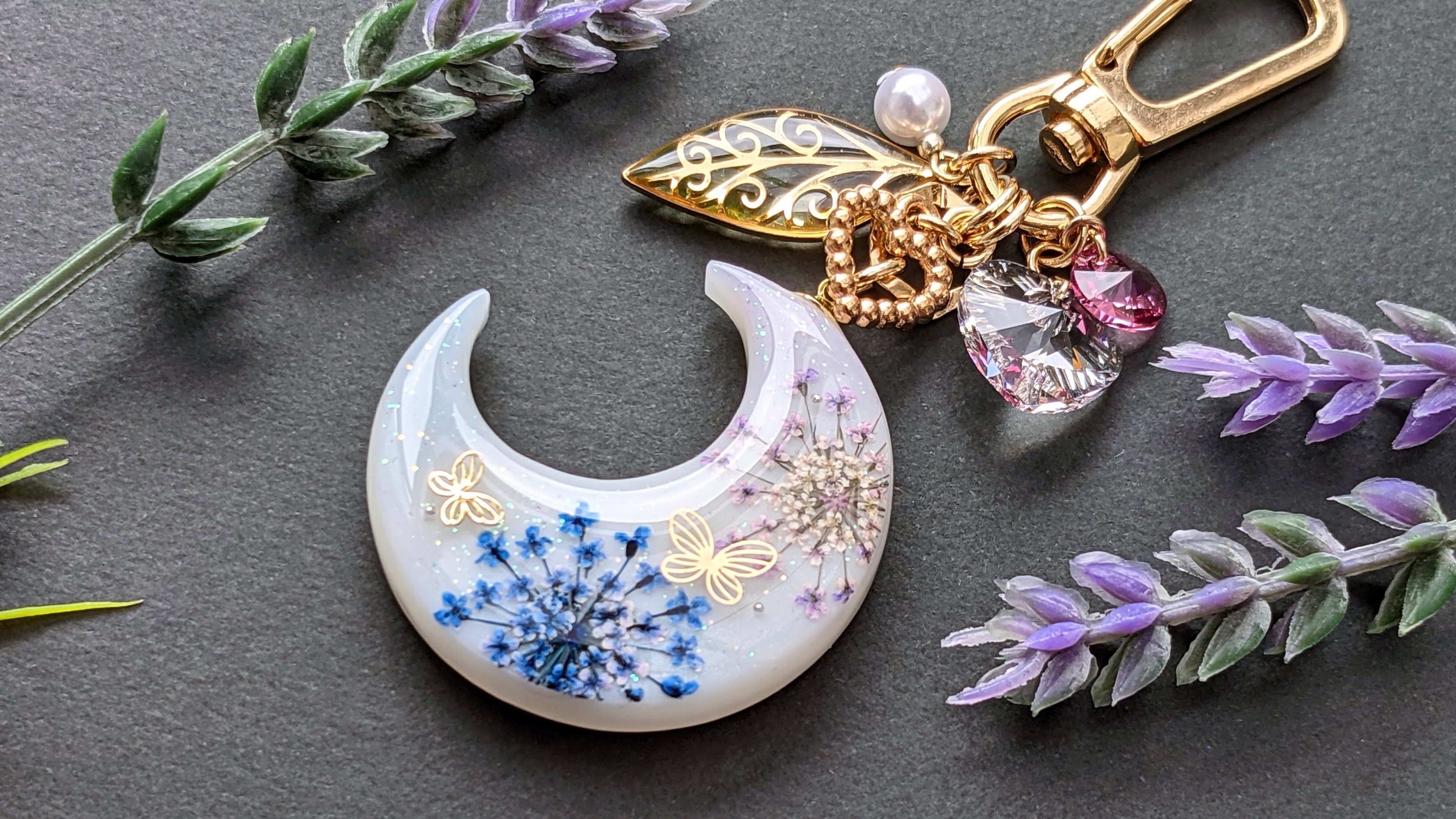 三日月と花火☪A