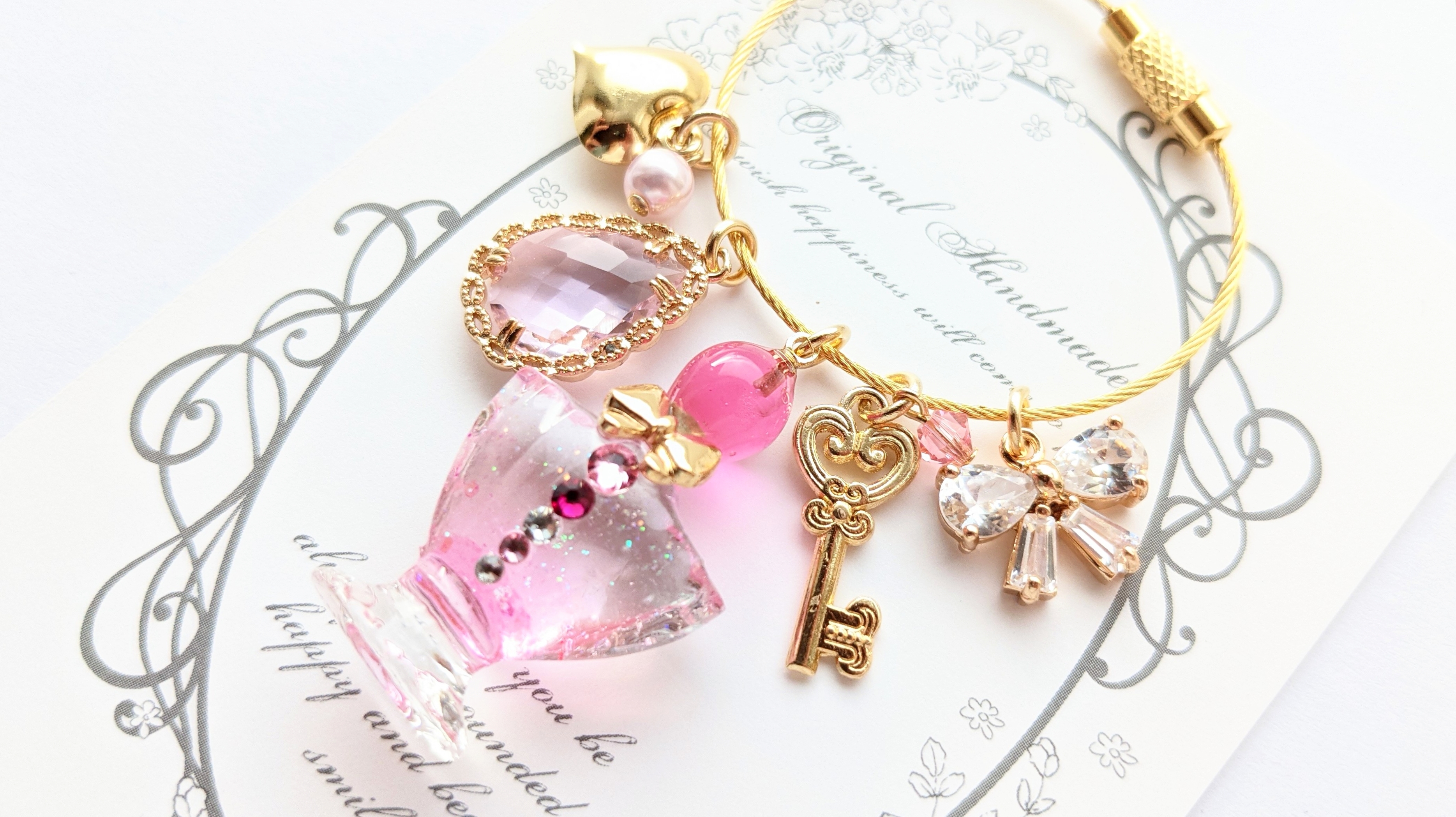 Pink  perfume  bottle 