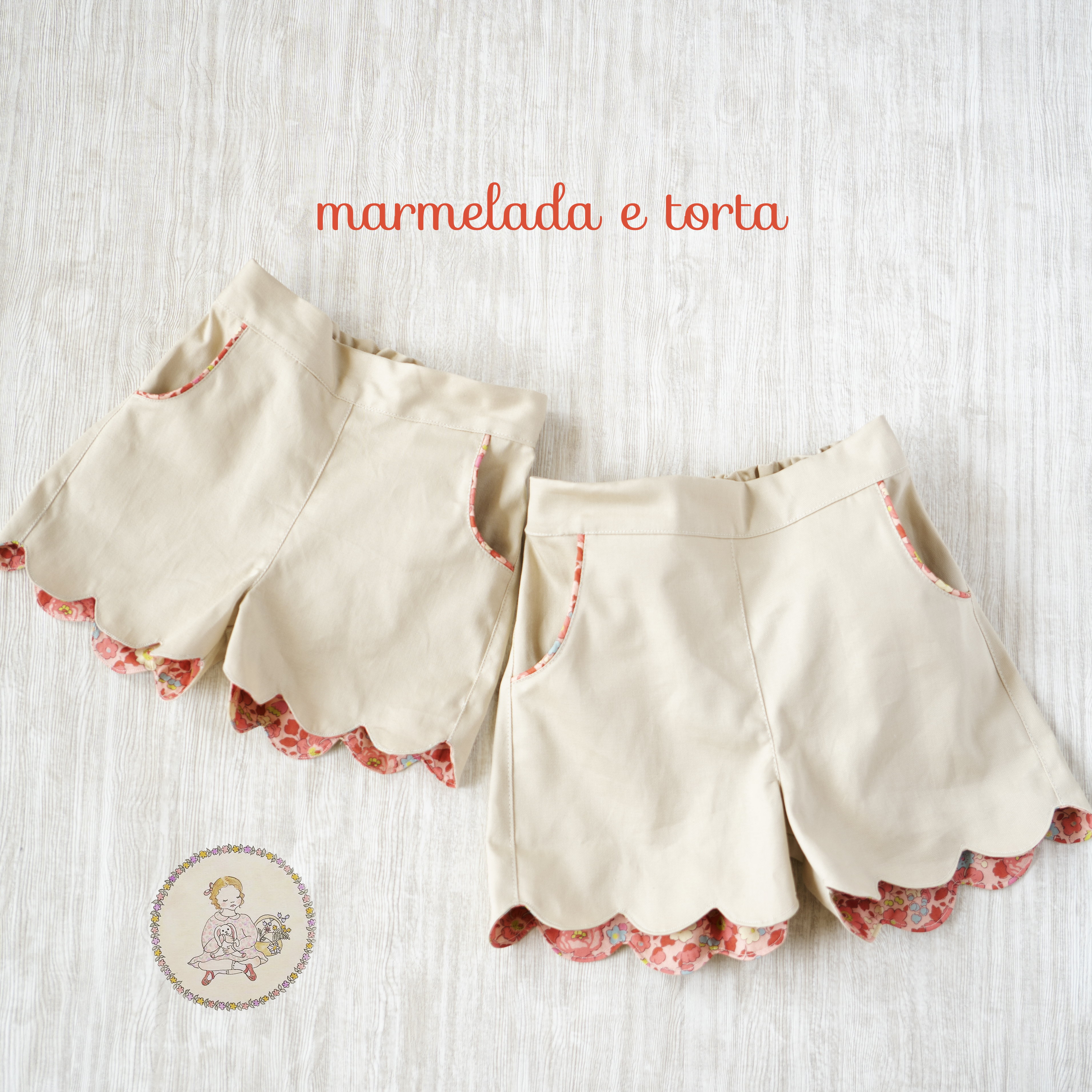 スカラップ のショートパンツ size6　118cm