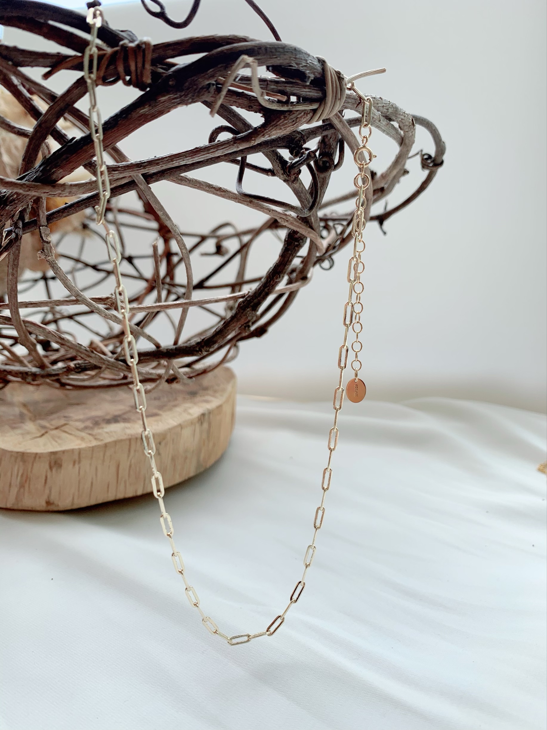 14K gold filled chain necklace 