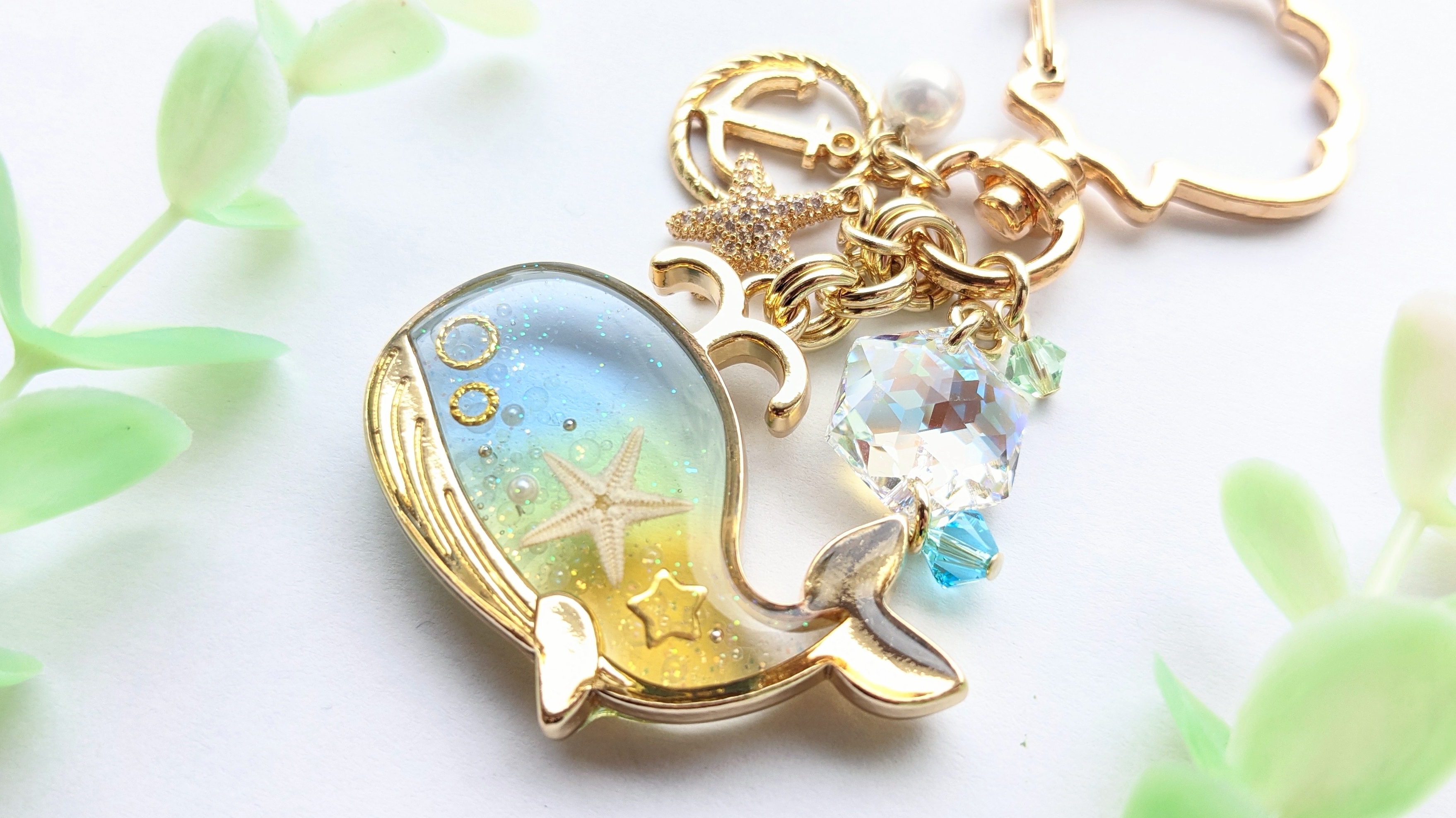 海くじらのキーホルダー