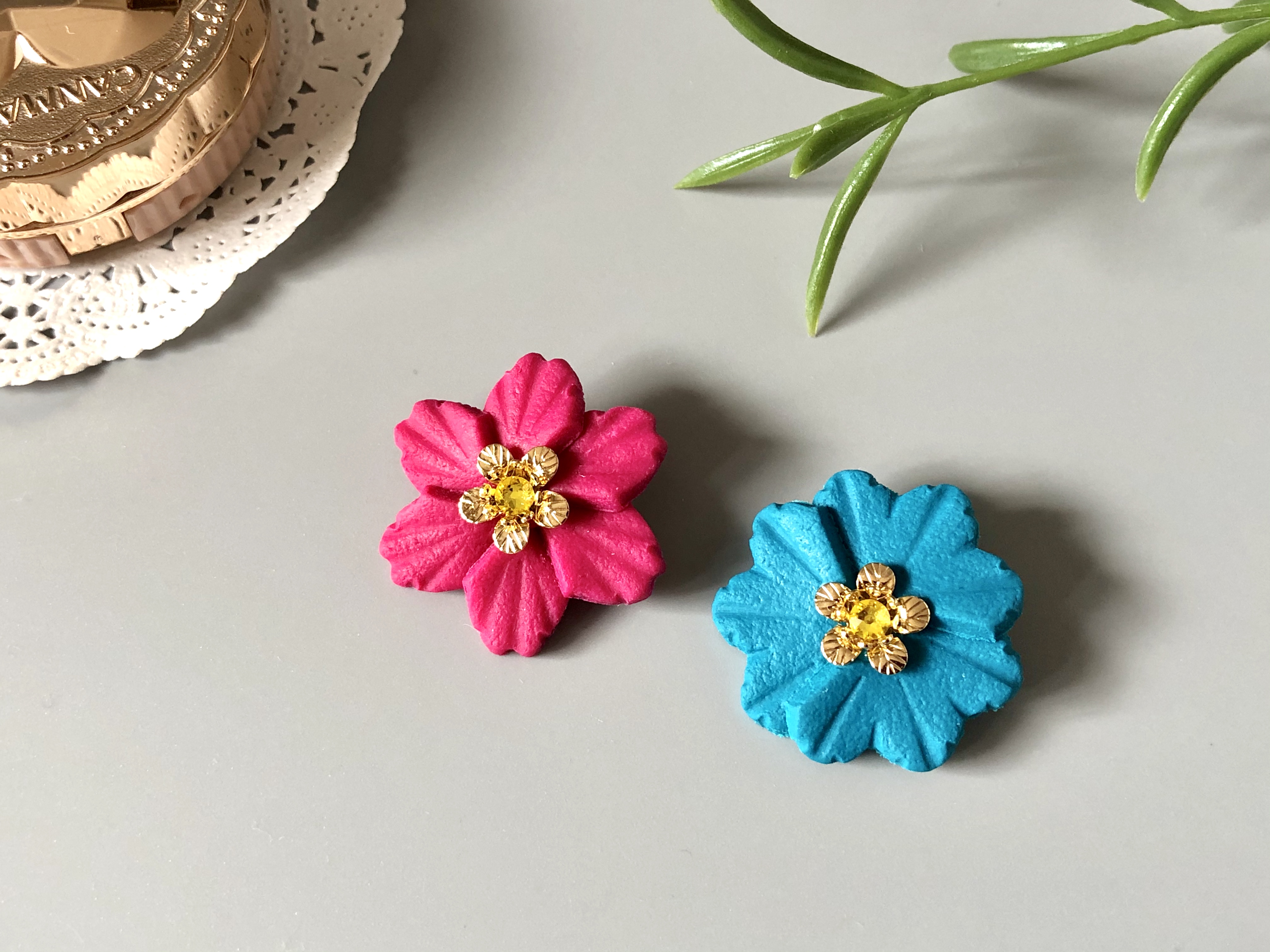 中級者向けお花のブローチ手づくりキット