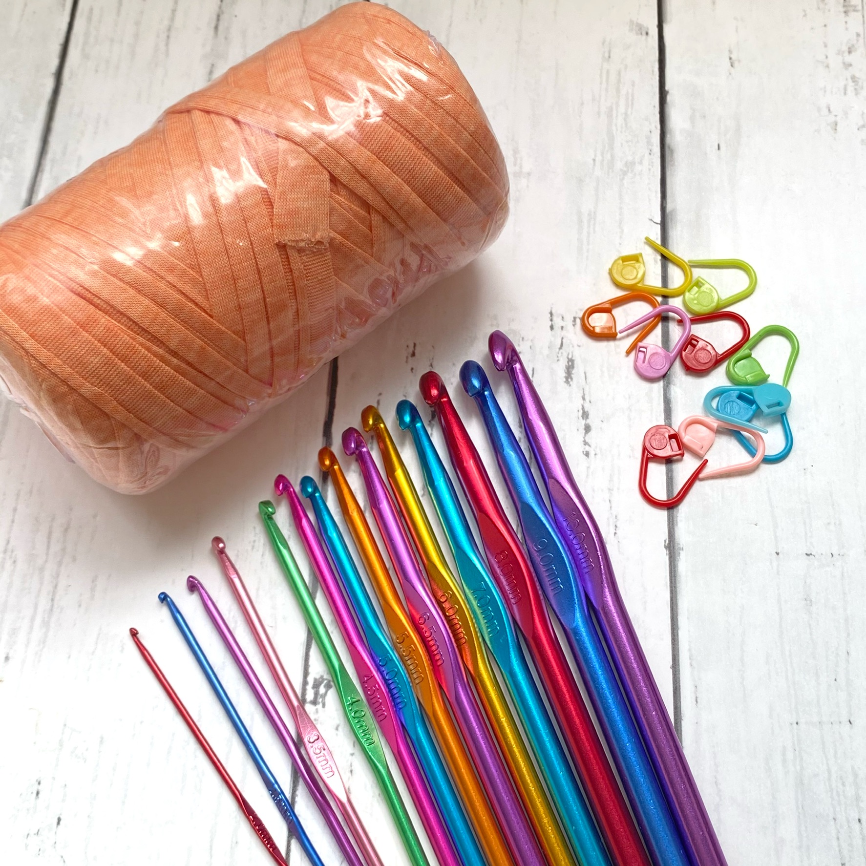 糸＋かぎ針14本セット プレゼント付き