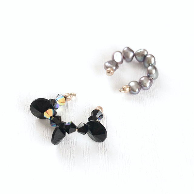 swaro pearl earcuff set
