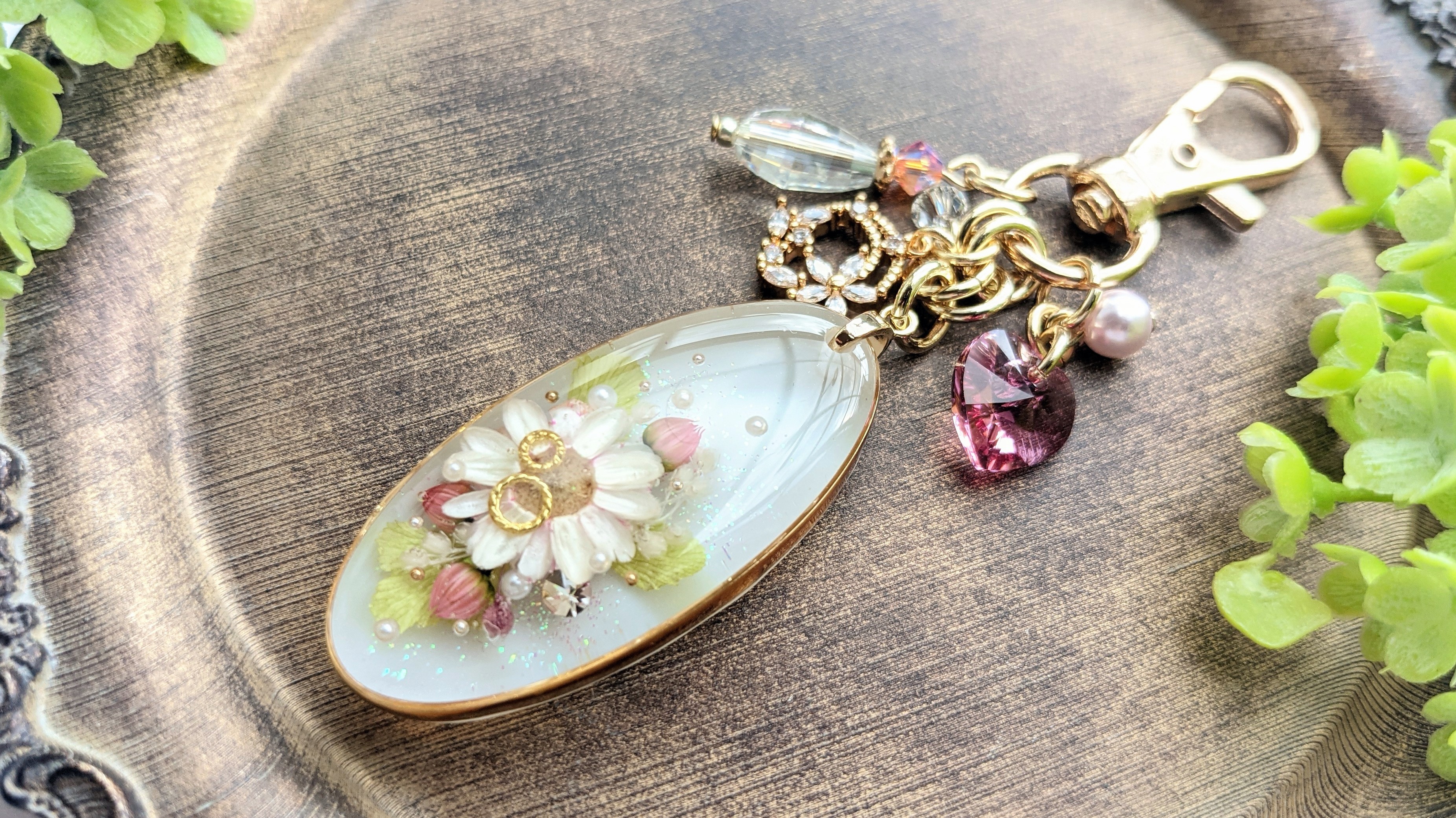 フラワーキーチャーム