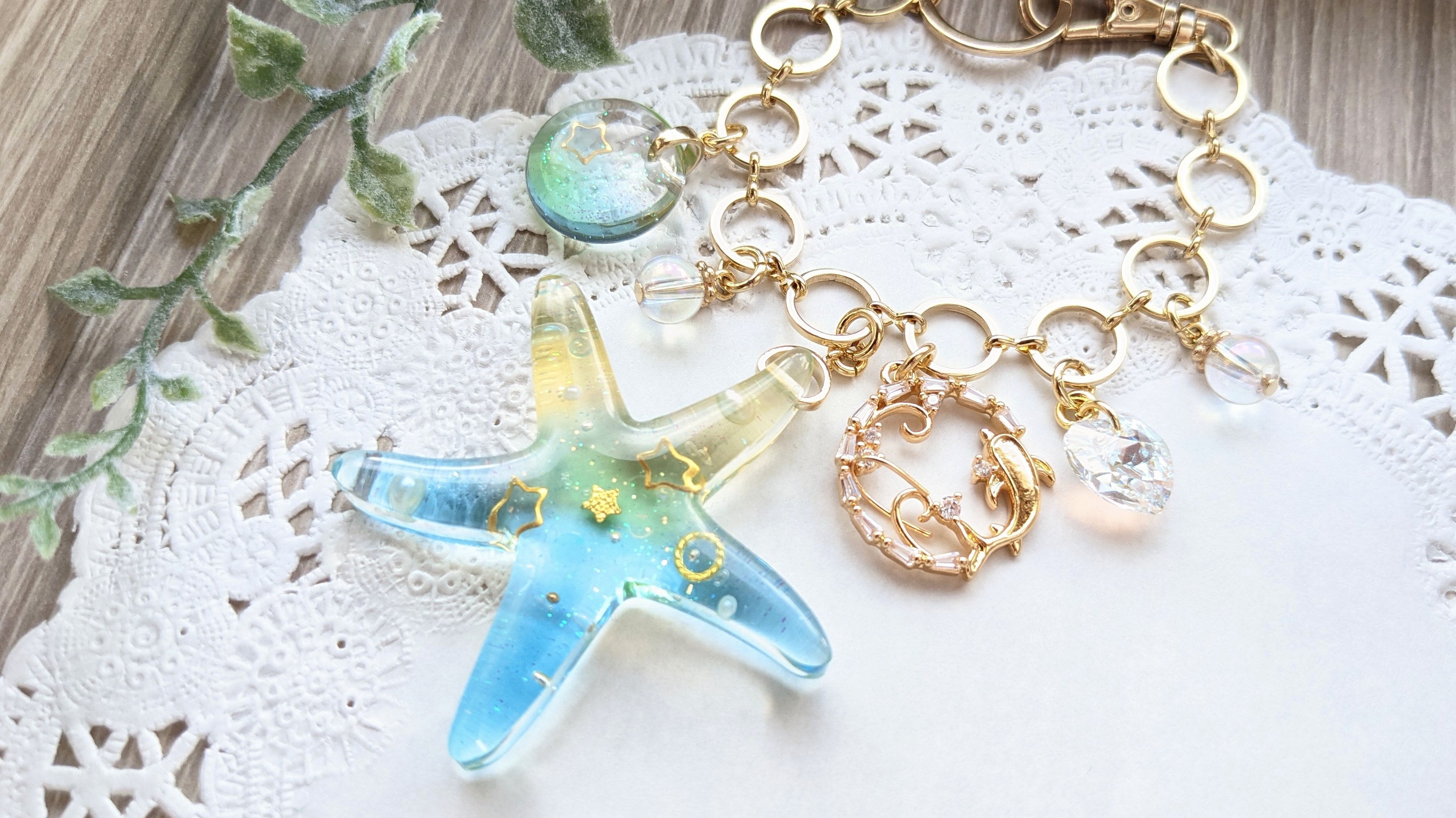 ヒトデのバッグチャーム