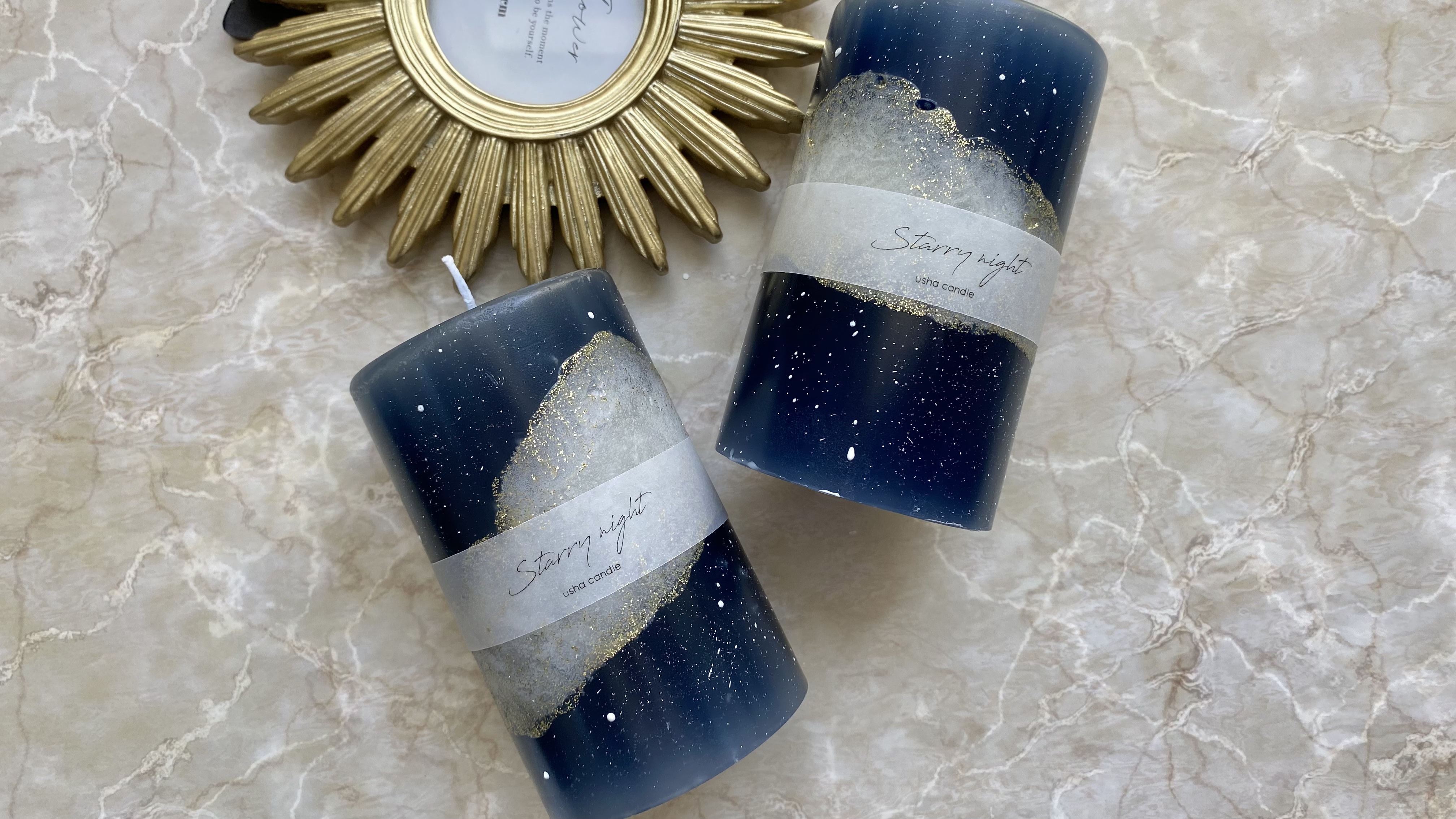 Starry Night candle