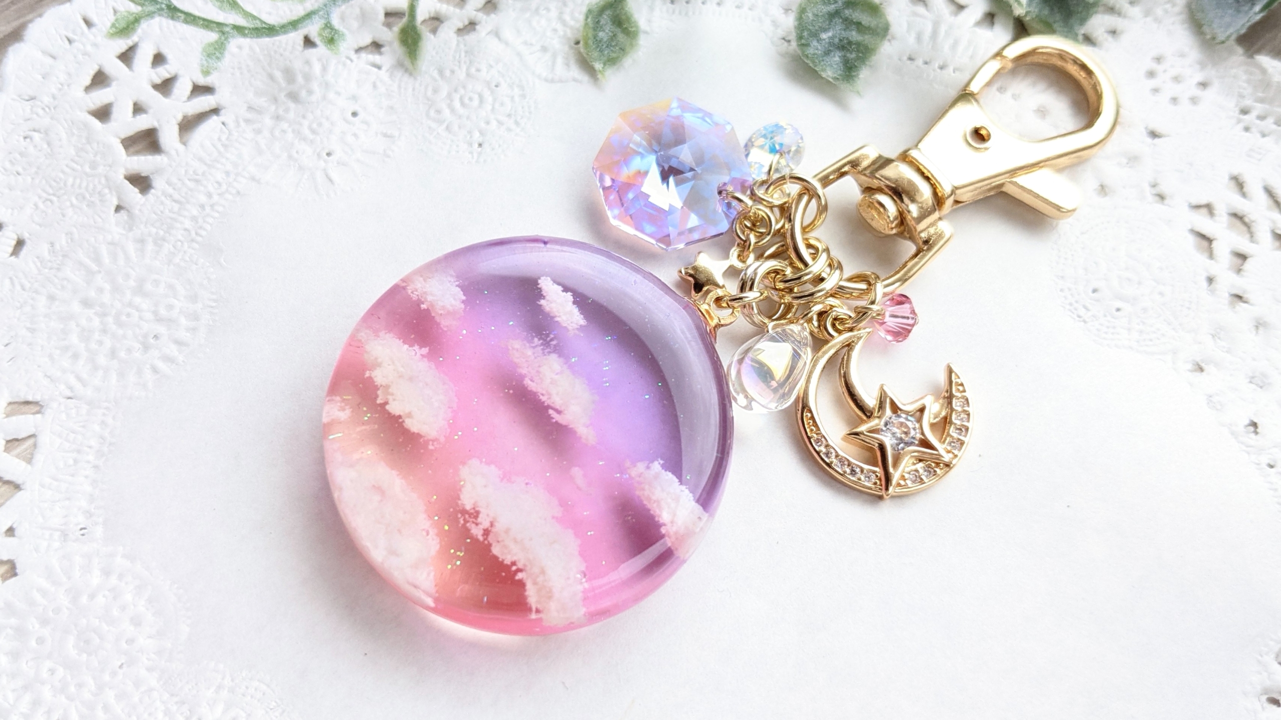 夕焼け空のキーホルダー