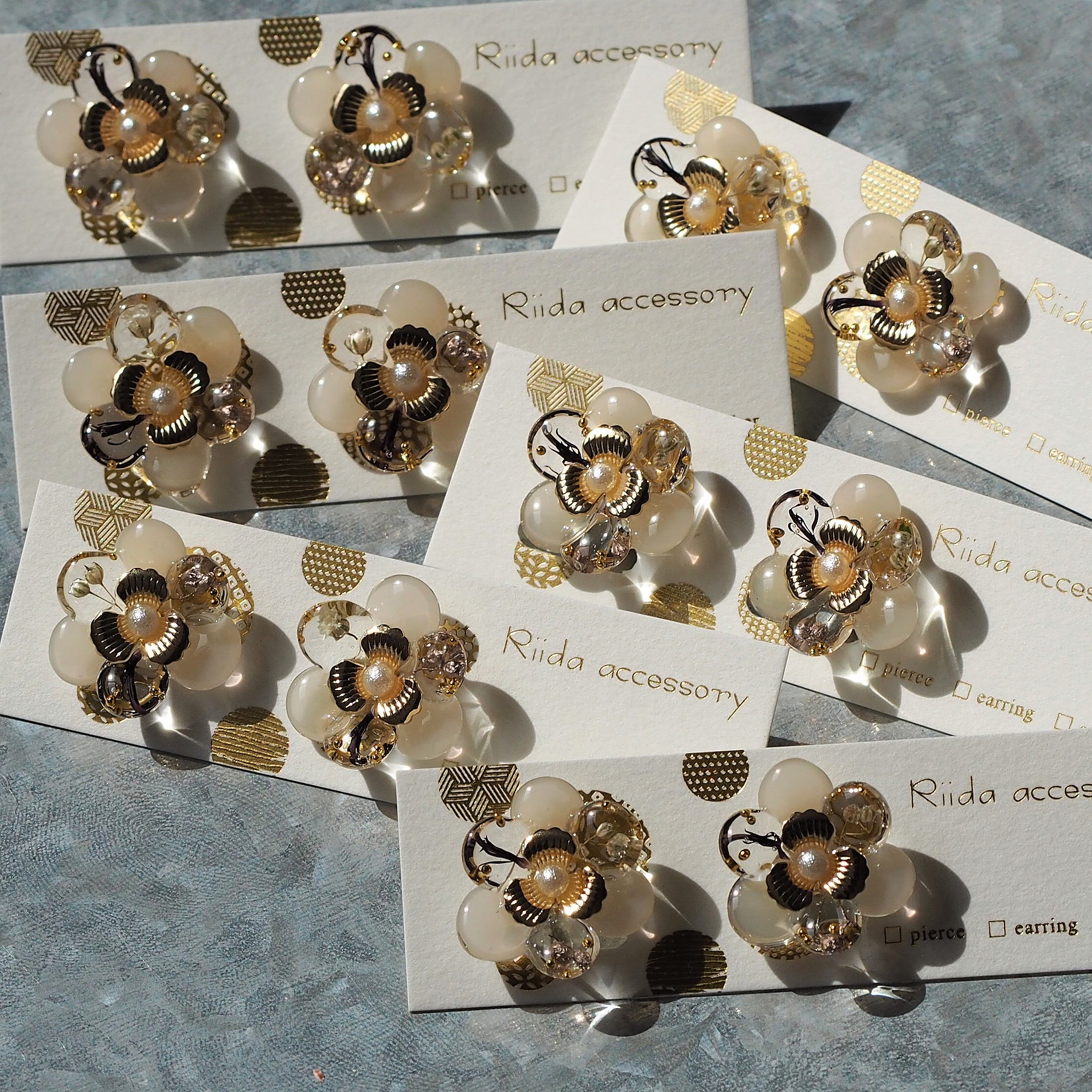 OHANA ﾍﾞｰｼﾞｭ   ピアス/イヤリング