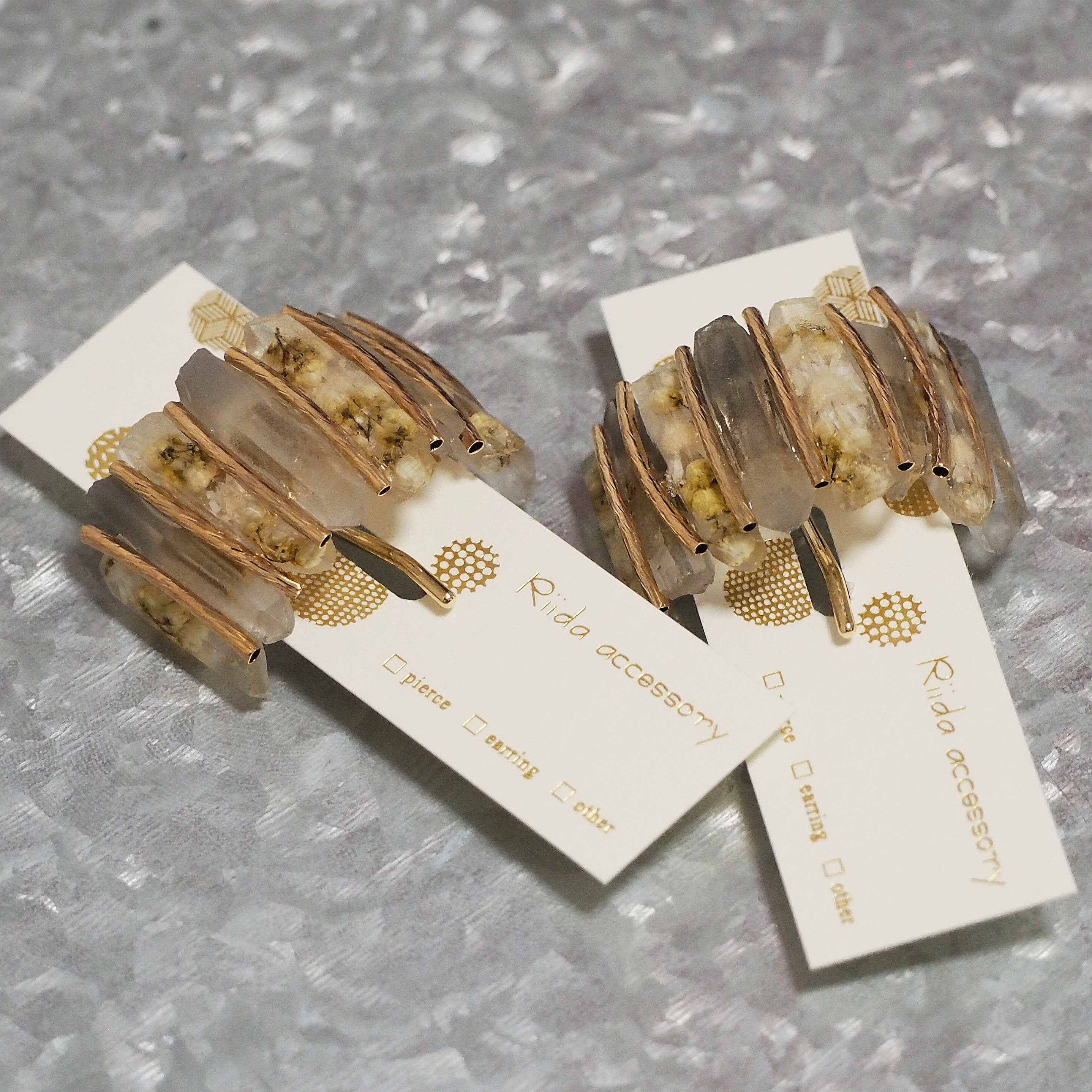 Botanical/black  ポニーフック  