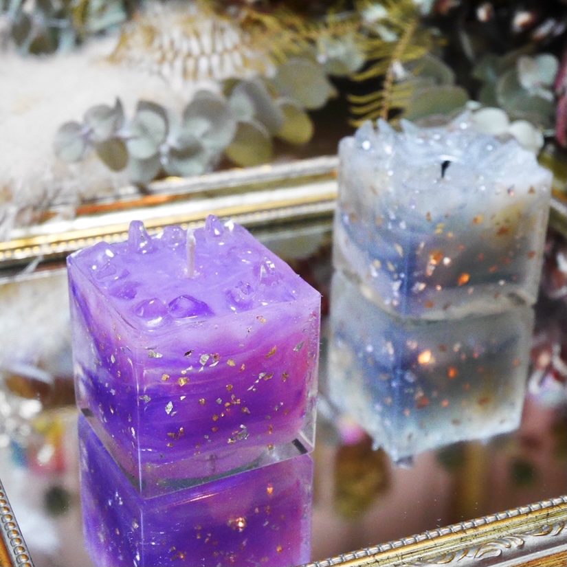 スプリンクルキャンドルの作り方【資材キット】※ライトブルー/バニラ購入ページ