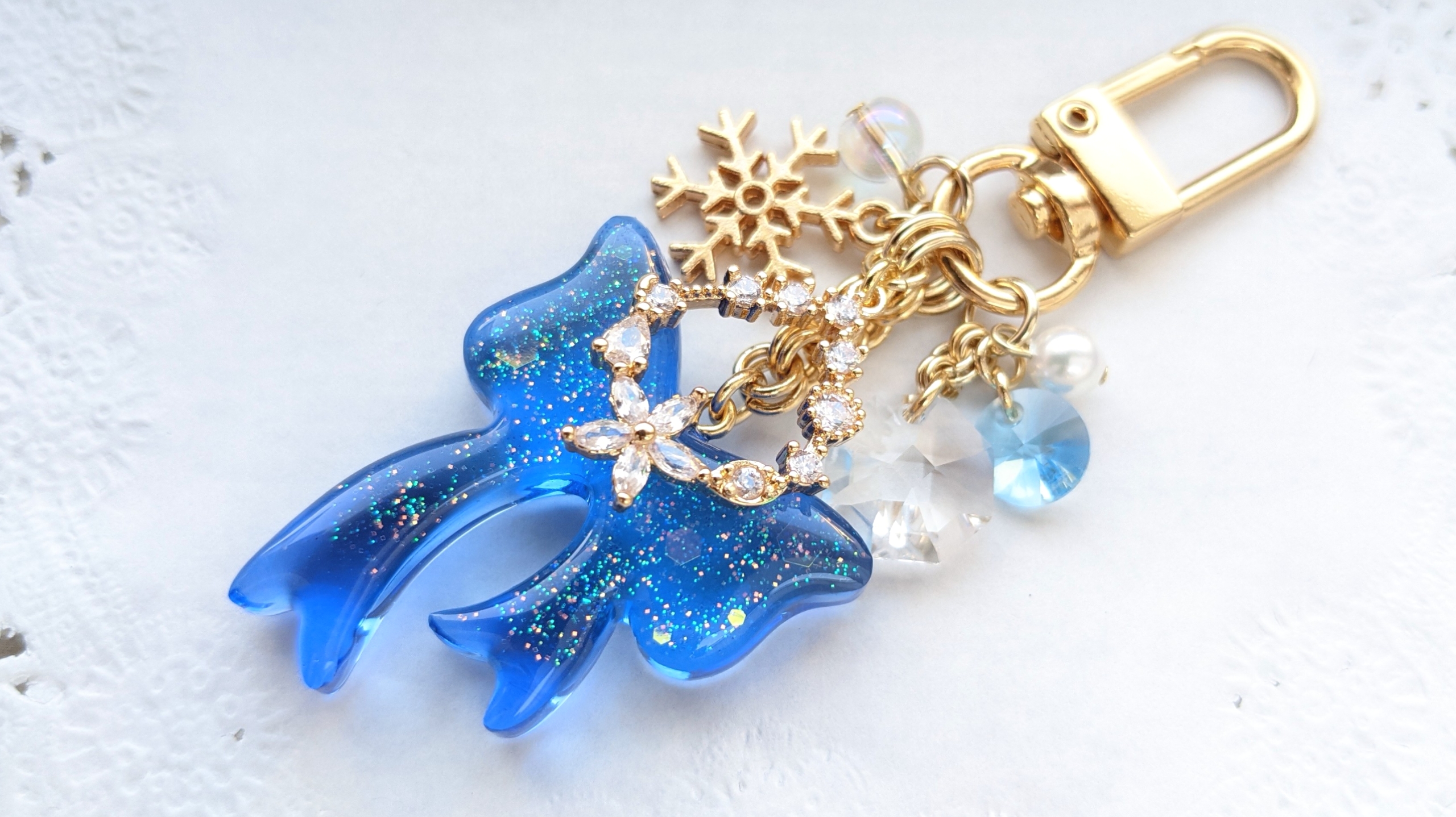 ブルーリボンのキーホルダー