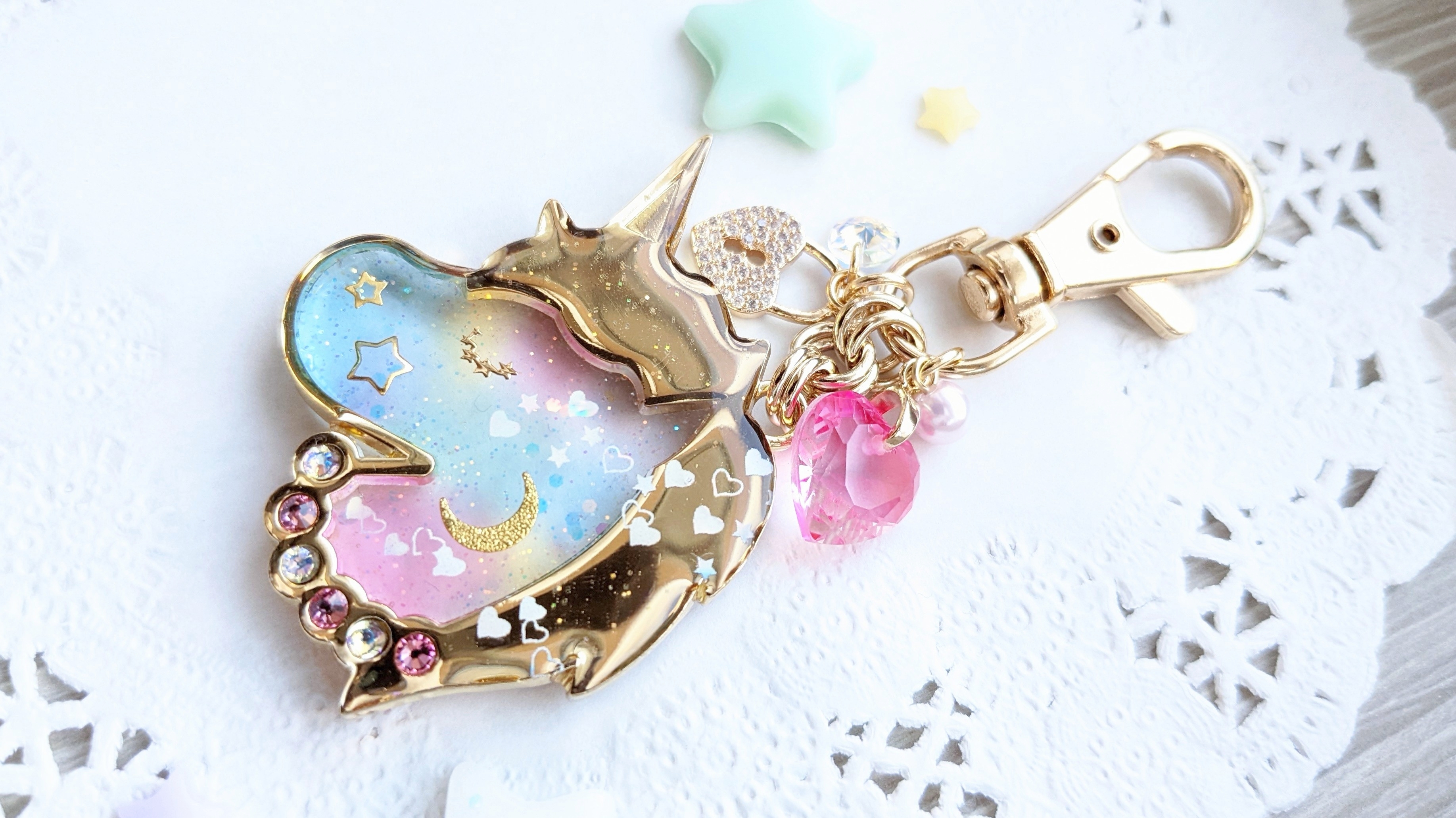 ユニコーンのキーホルダー