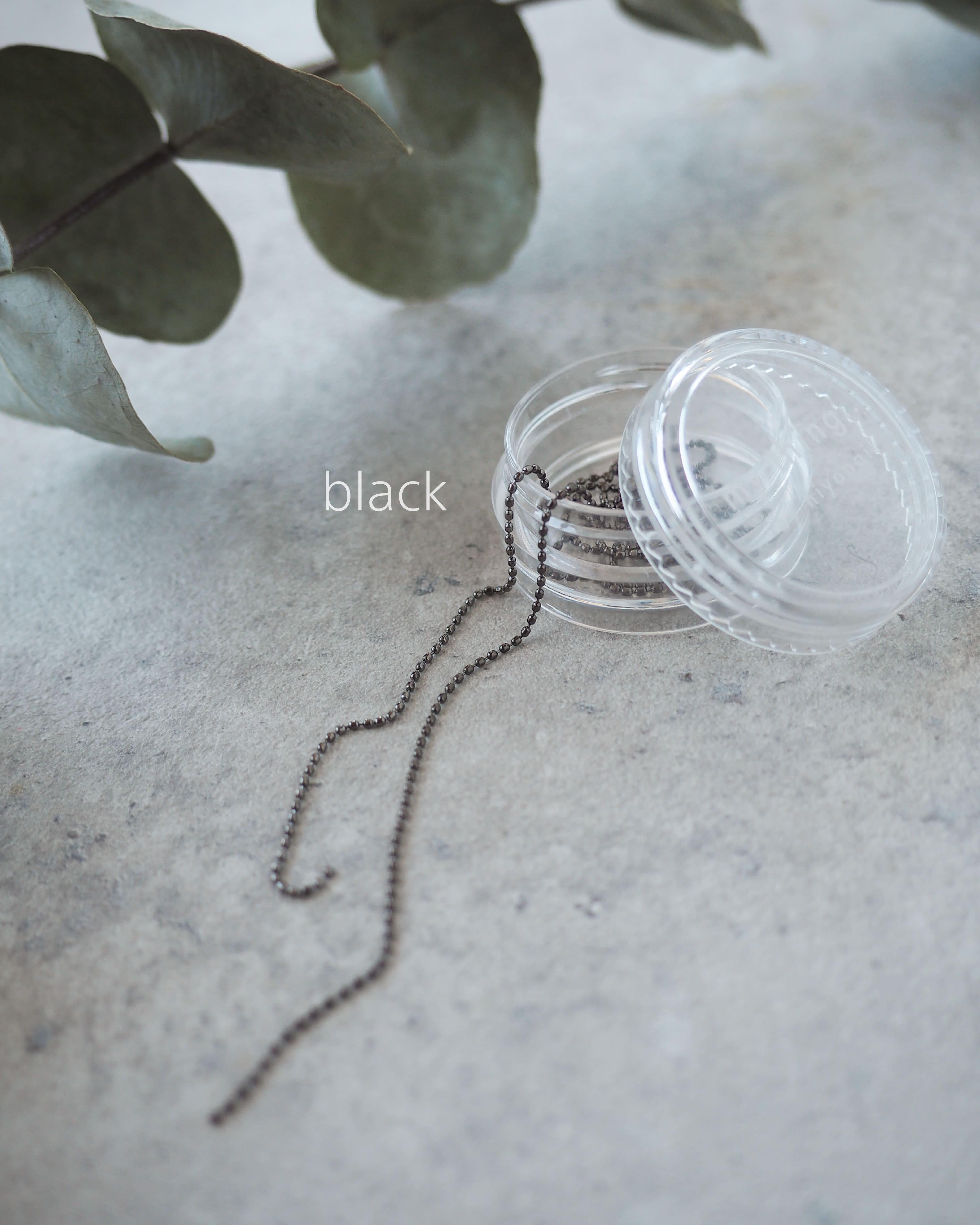 ball  chain ☾︎black☽︎