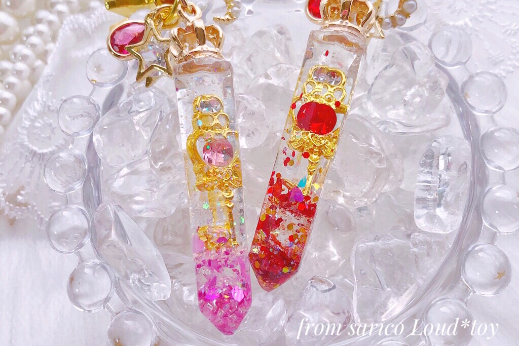 ハートの鍵🔑クリスタル/ピンク