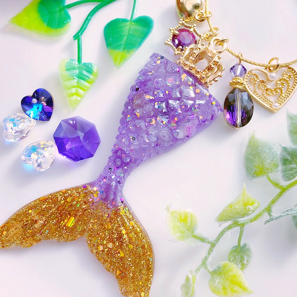 天然石マーメイドチャーム🐚