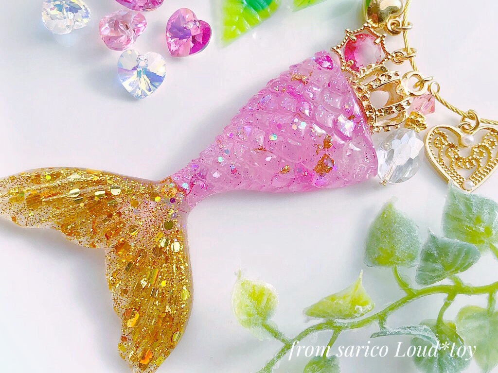 天然石マーメイドチャーム🐚