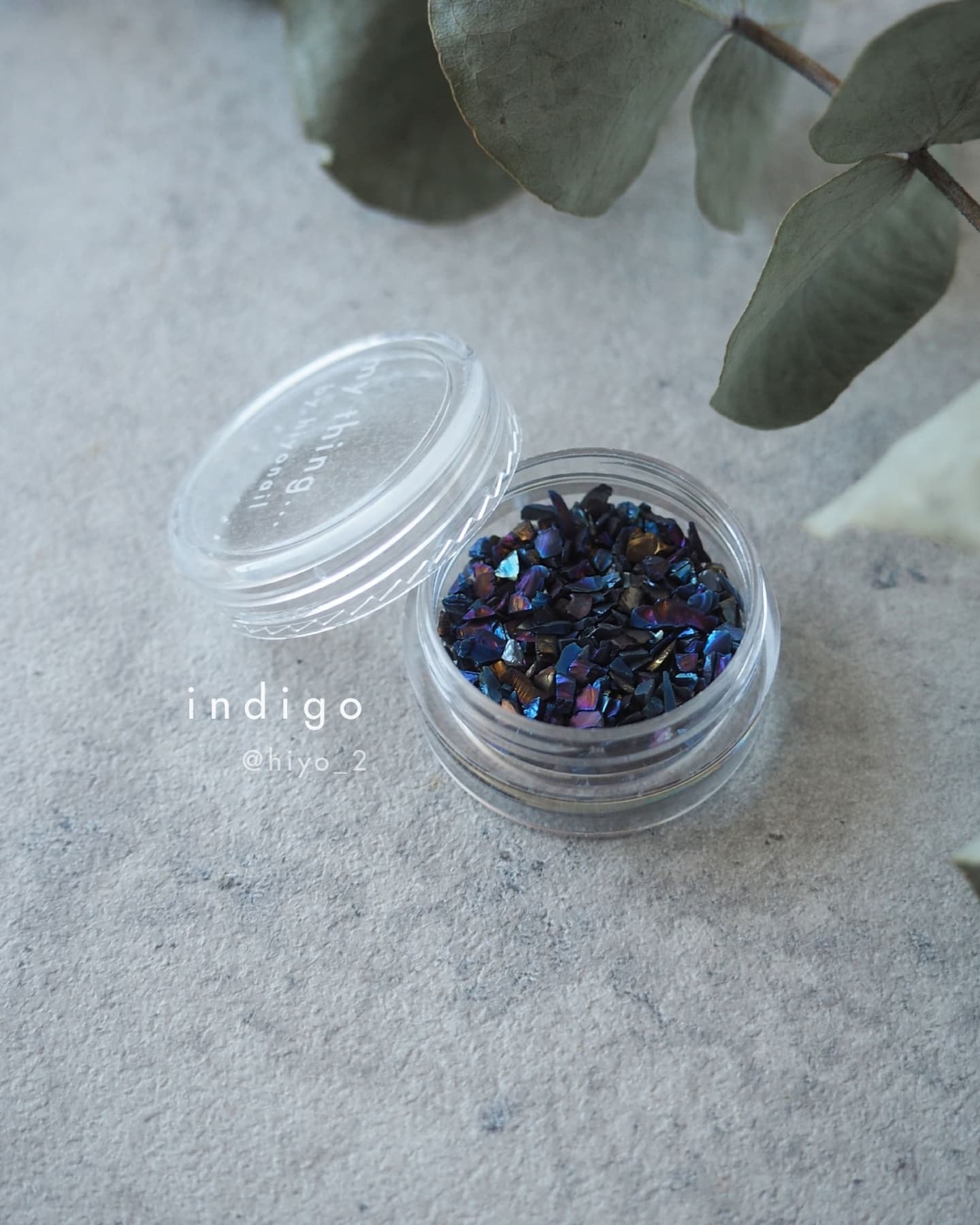 aurora glass beads☾︎indigo☽︎