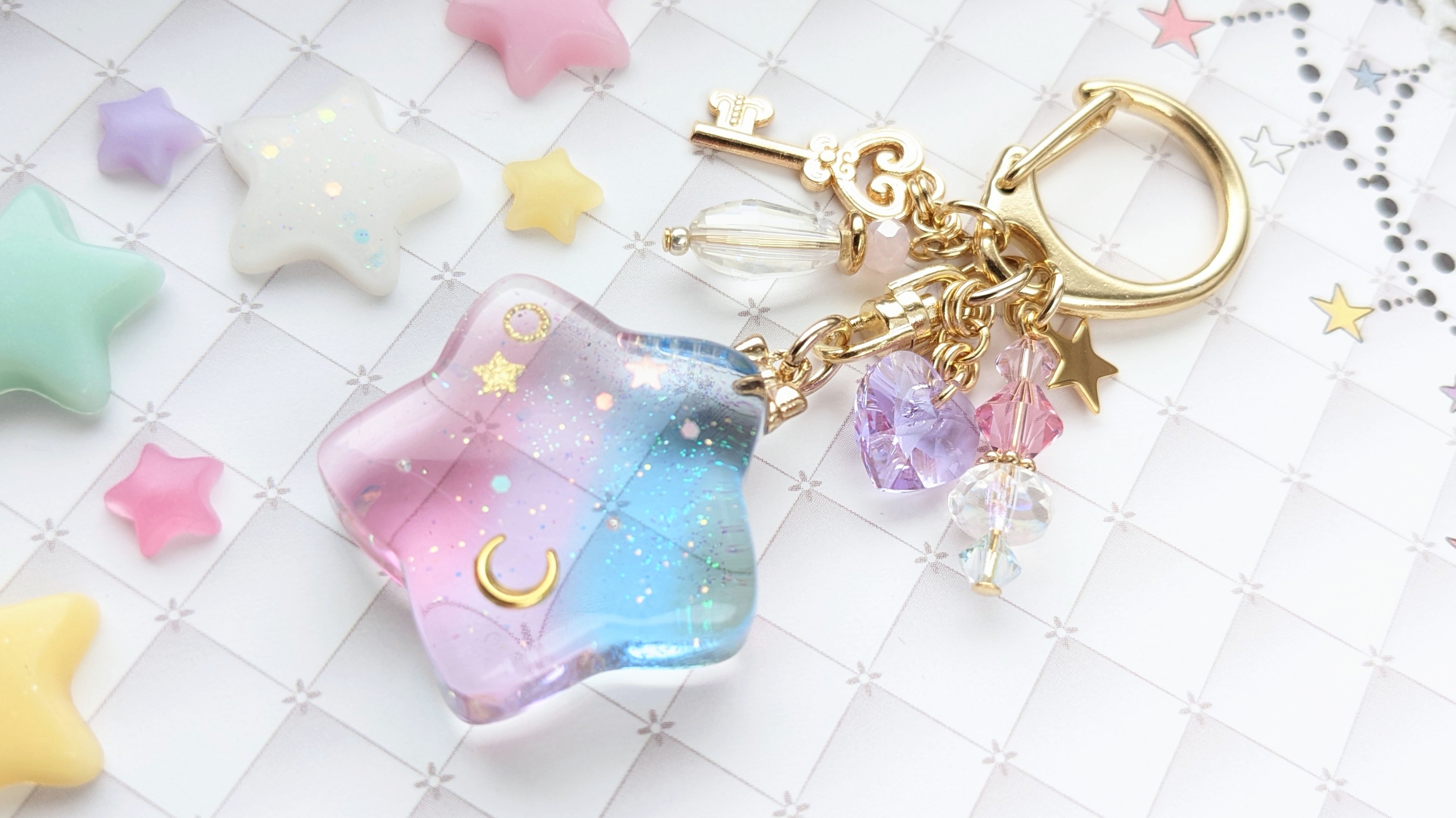 キラキラ星のキーチャーム B