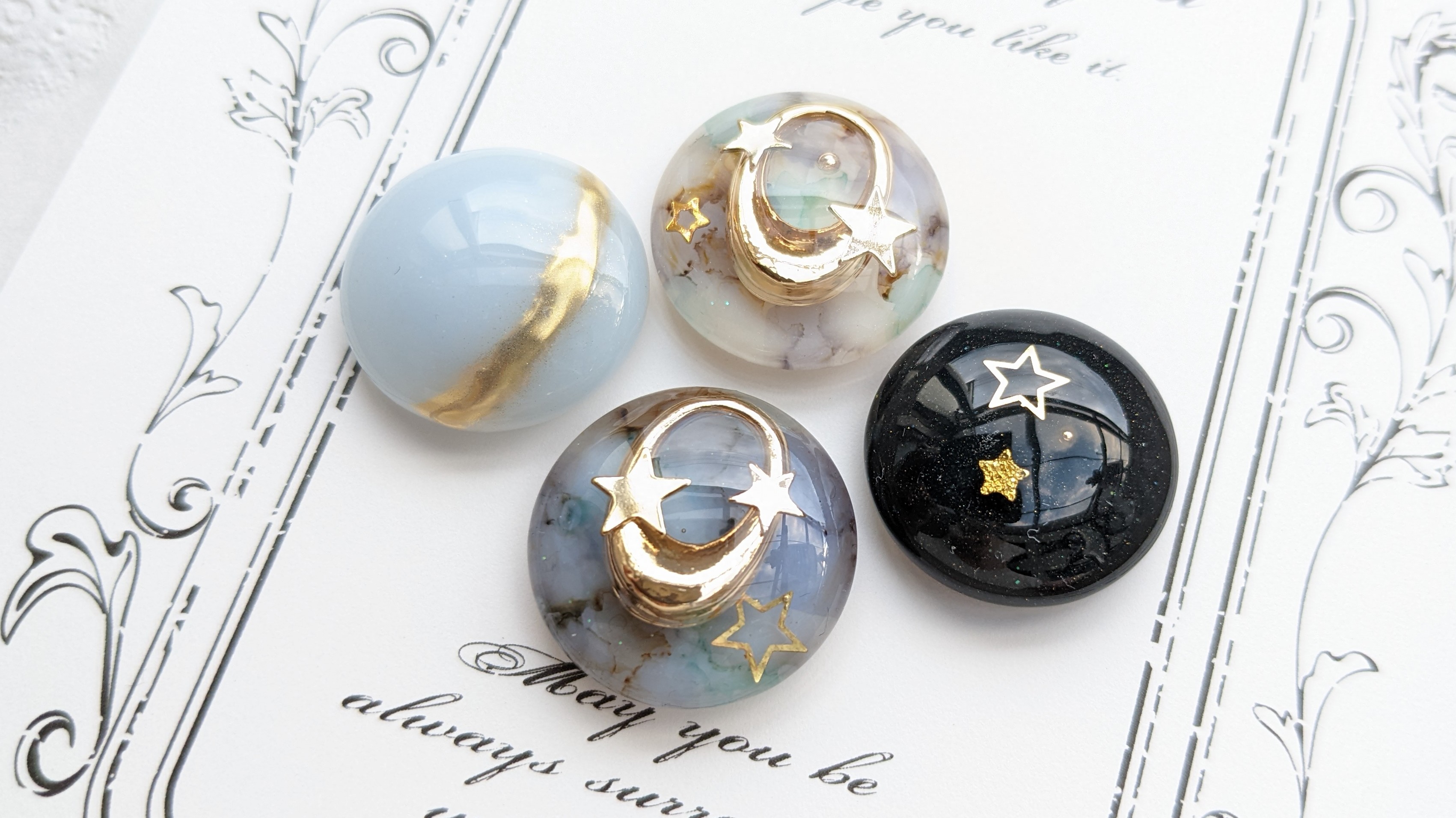 Cool star earrings (ステンレスピアス)