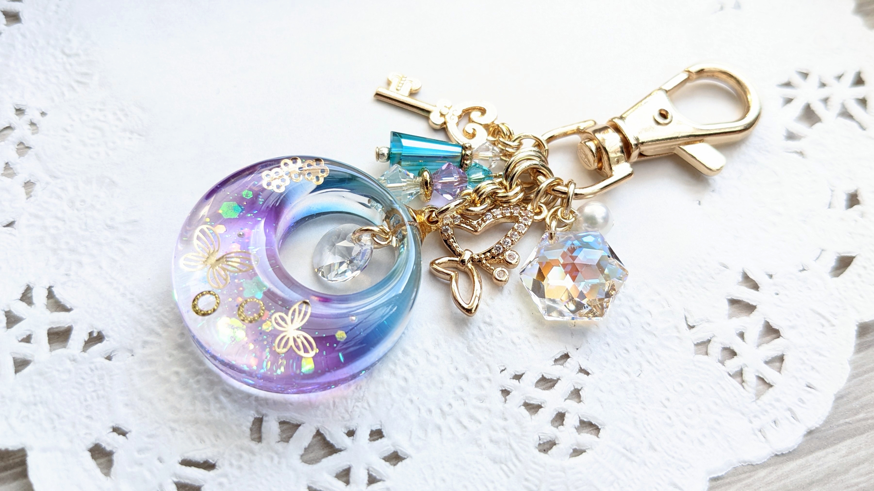 Spring butterflies (ブルー✕パープル)