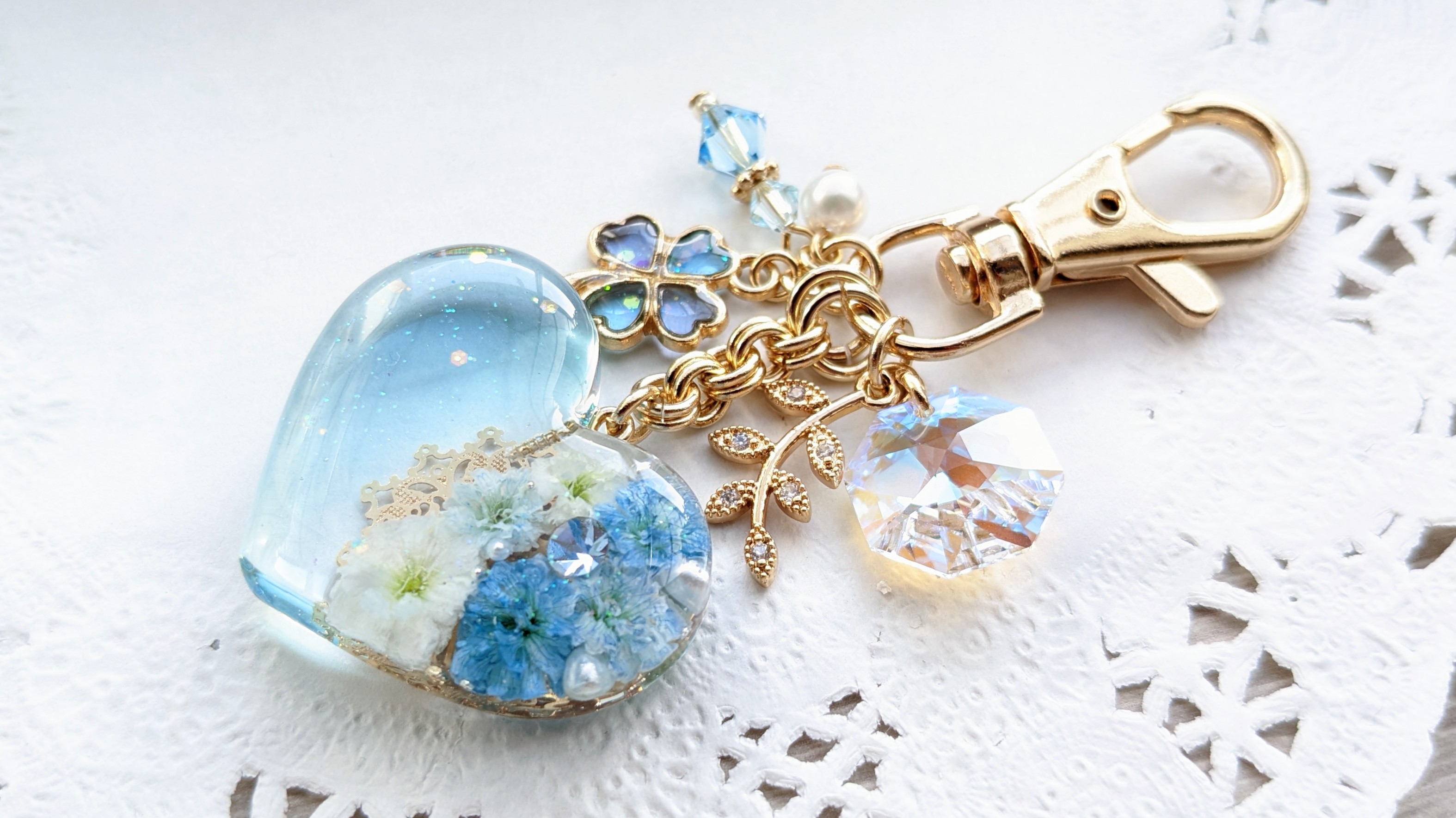 Baby's-breath heart (ブルー)