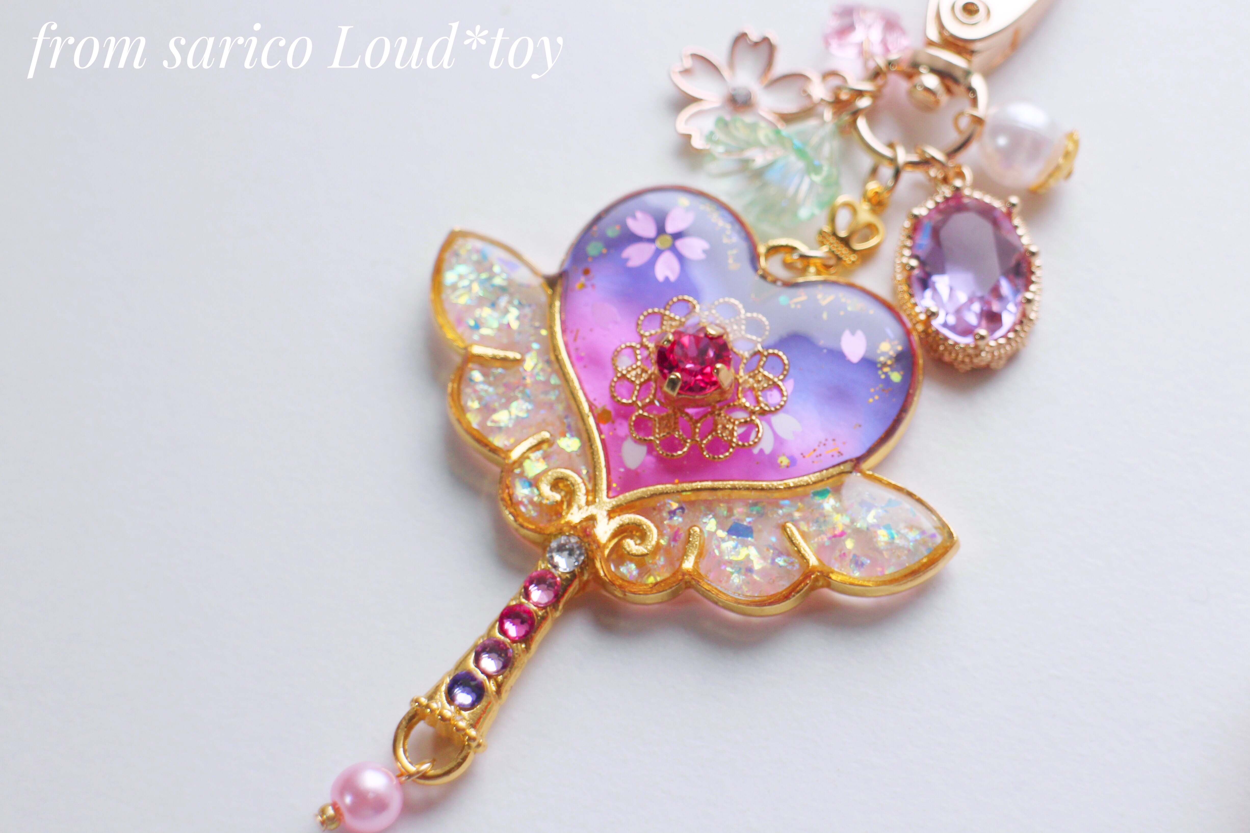 sakuraハートステッキチャーム