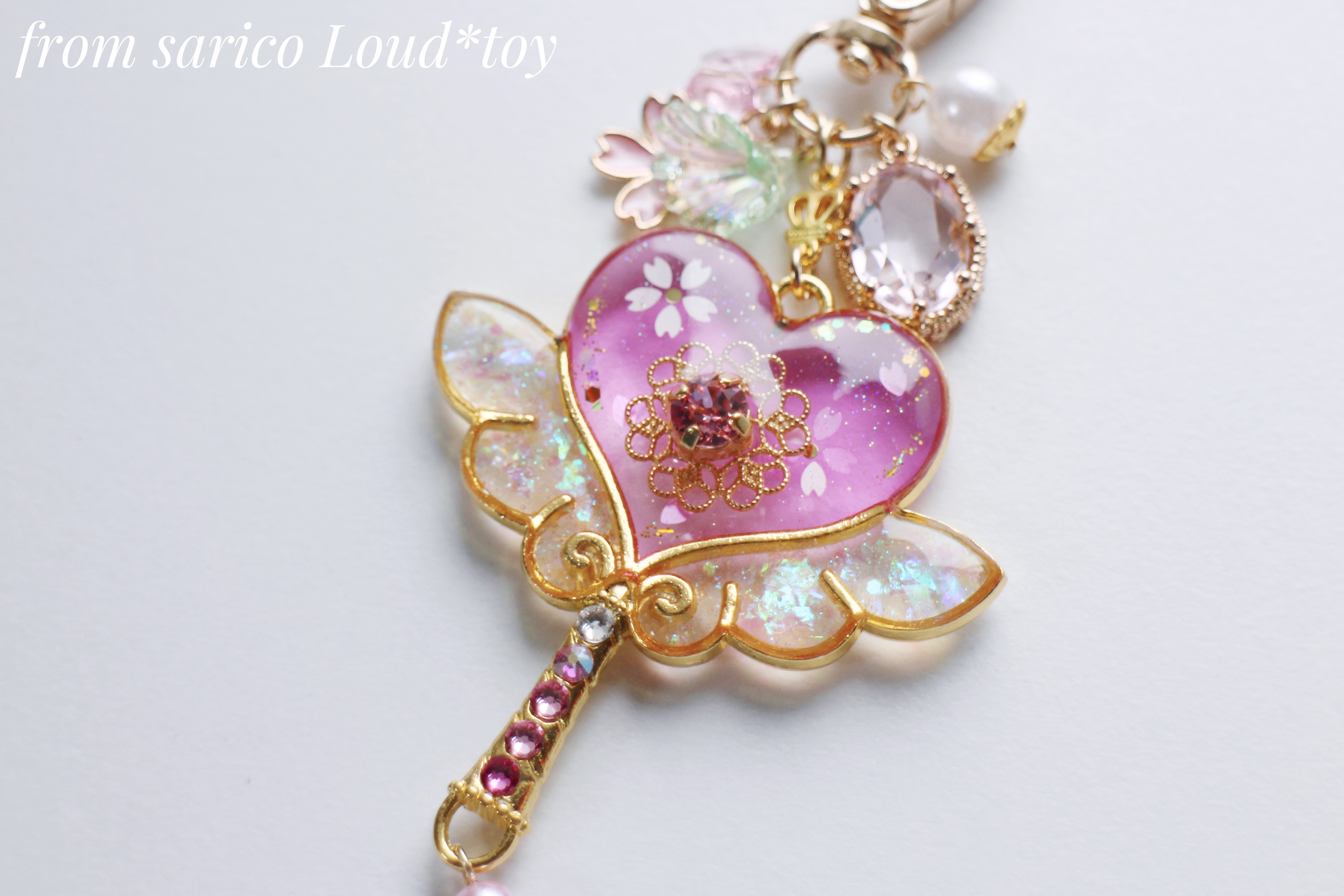 sakuraハートステッキチャーム