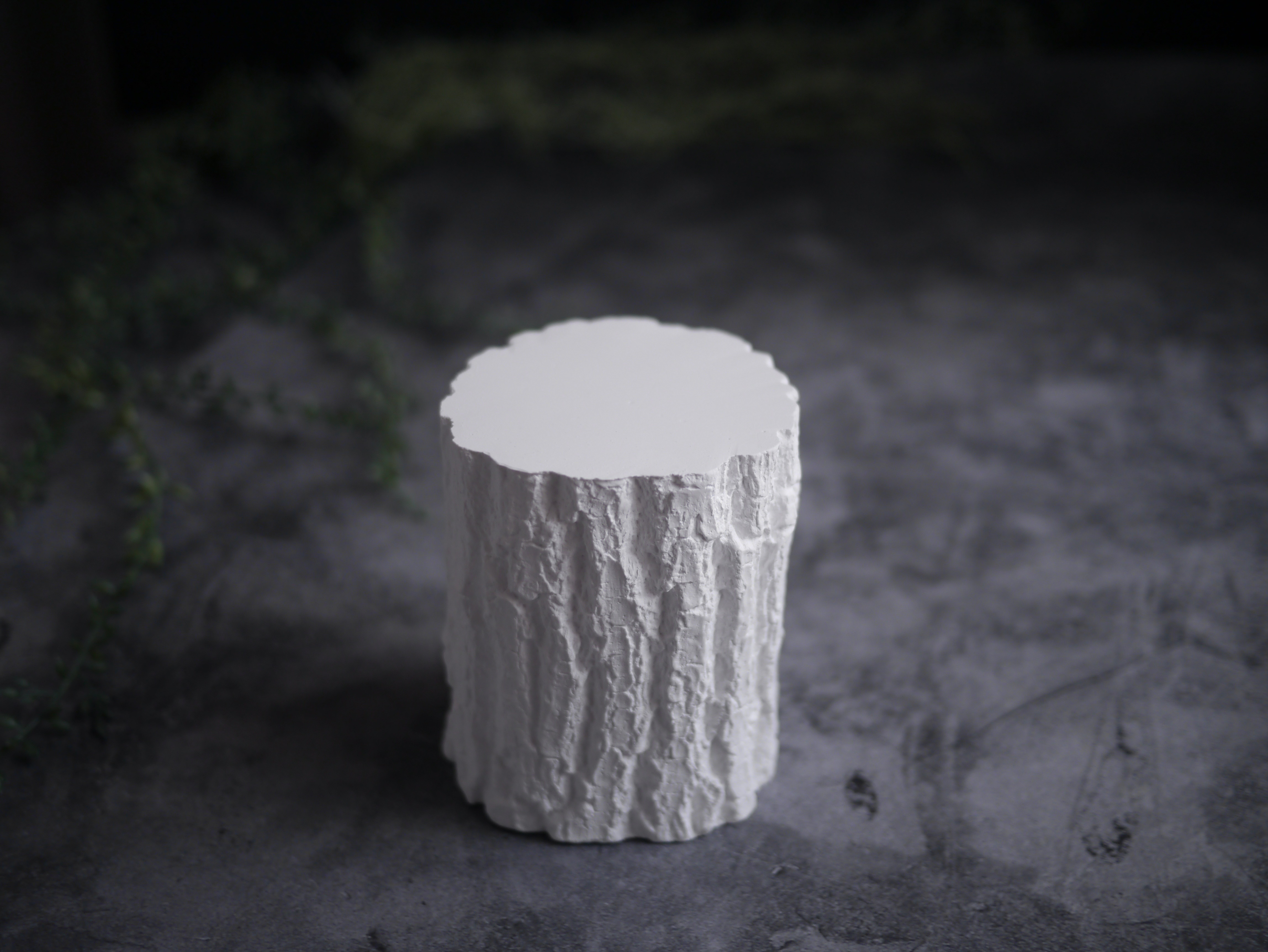 【受注製作】原型  丸太キャンドルBROWN 【Plaster Prototype】LOG CANDLE BROWN