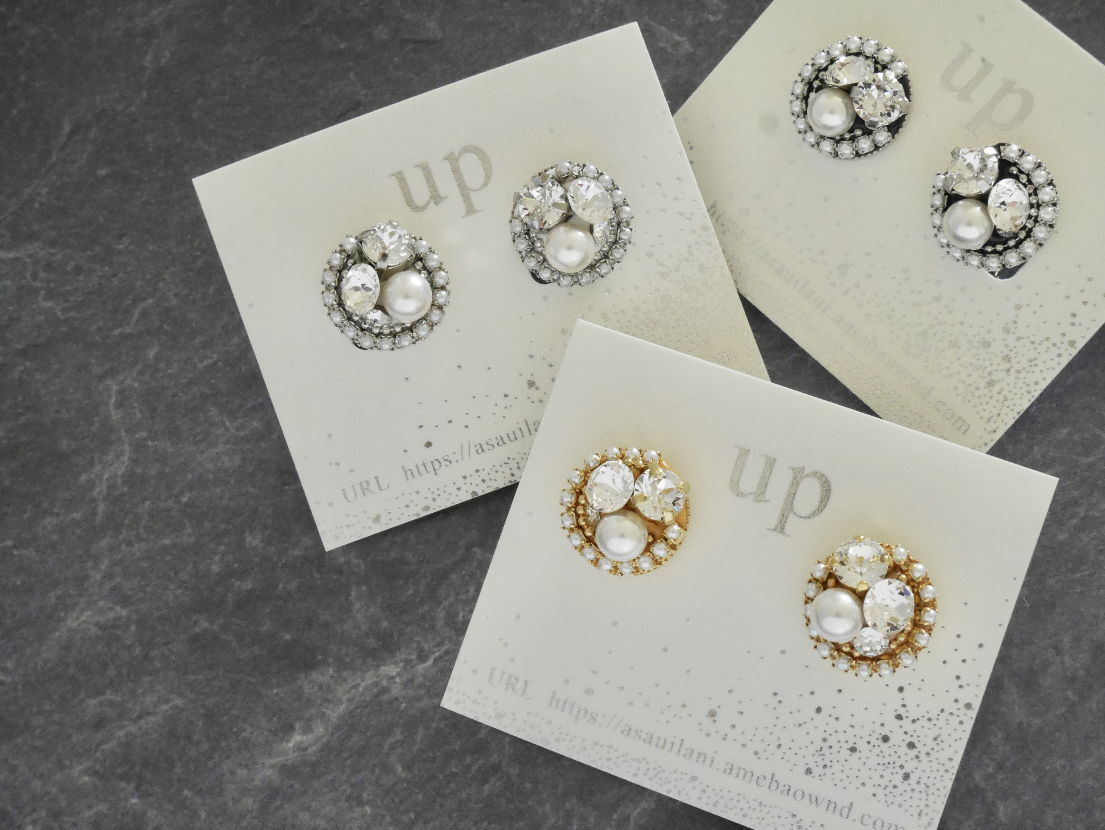 クレセントパール制作キット　（イヤリング・ピアス）