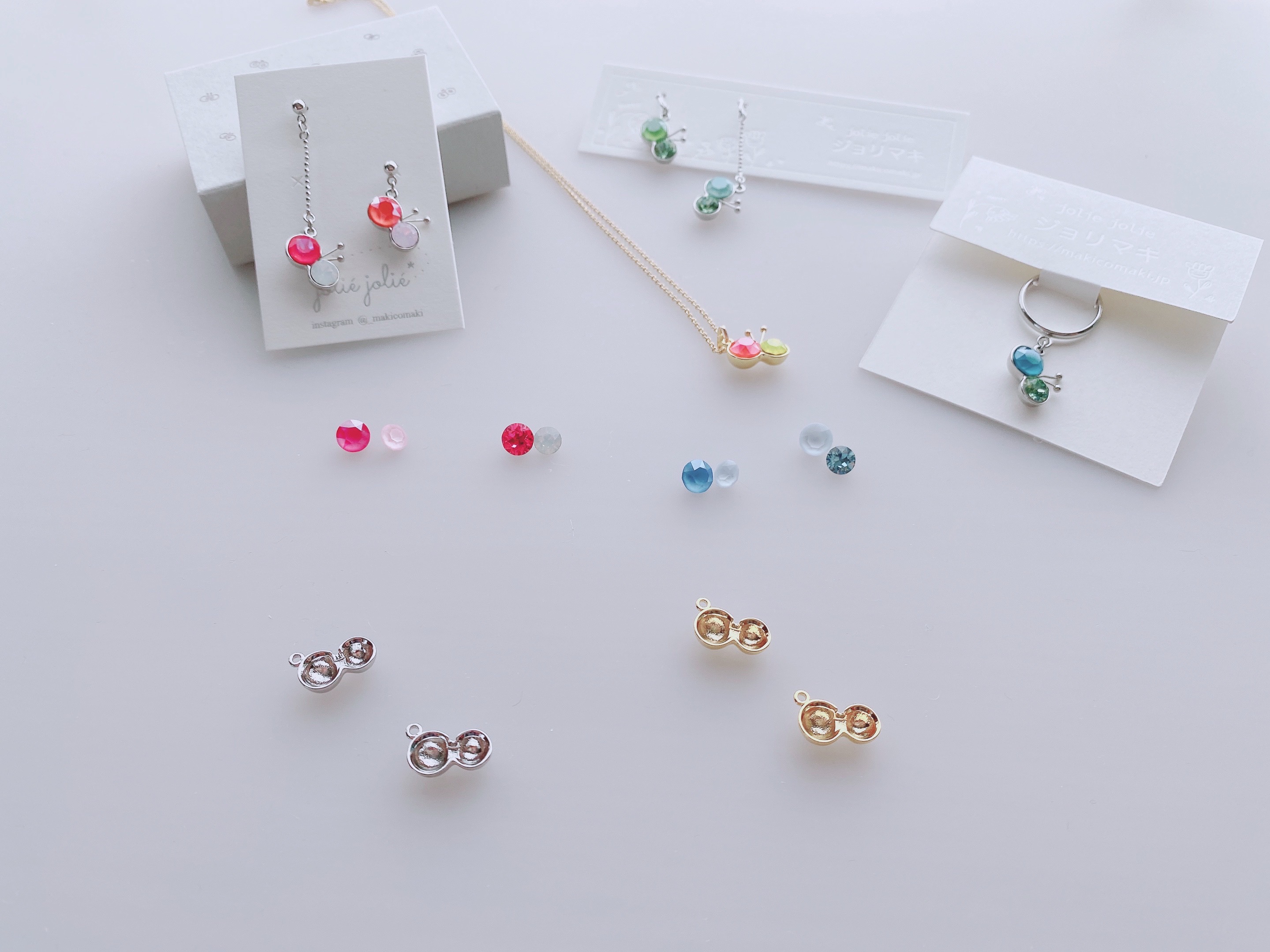 ちっこいこ。ジョリマキoriginal土台（リング、ネックレス、イヤーアクセサリー用）