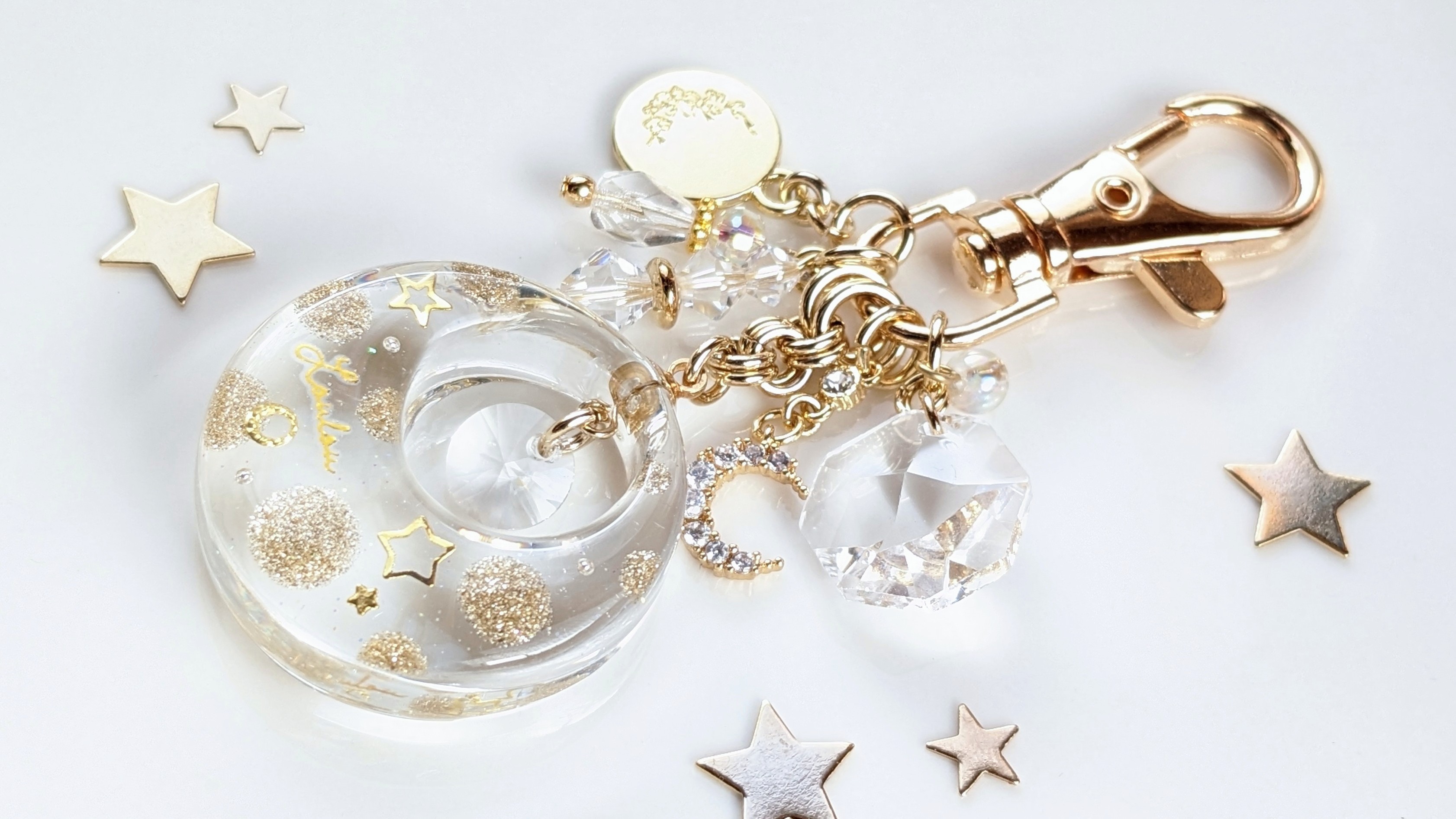 Polka dot golden star〜clear〜