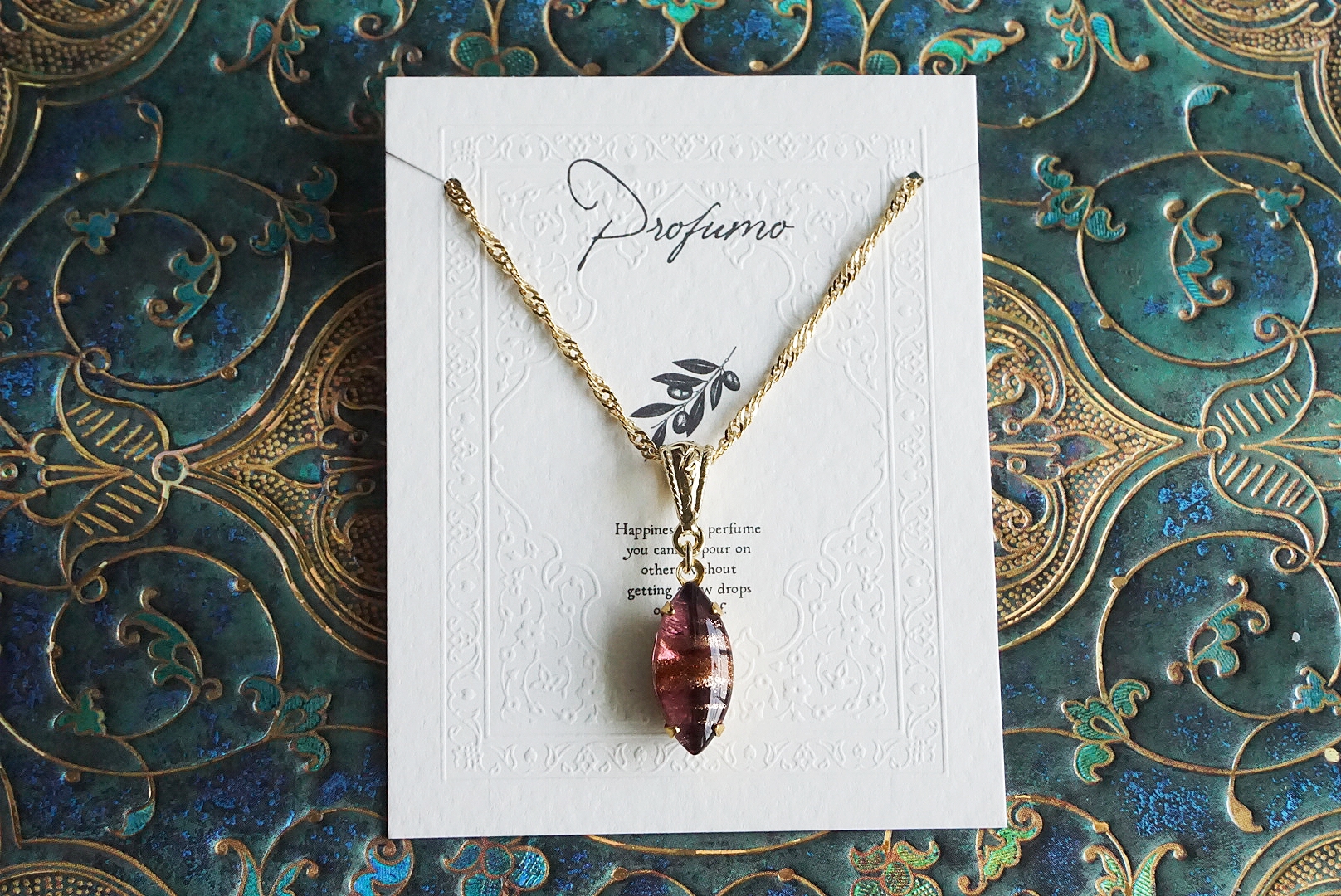 ラメマーキス(アメジスト)ネックレス