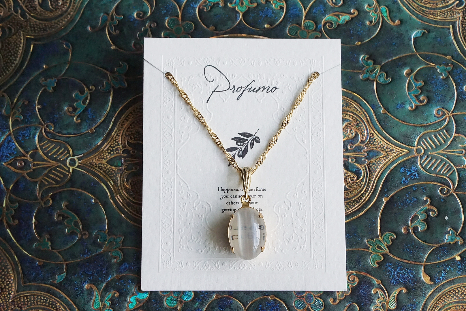 ストライプ(ホワイト)ネックレス